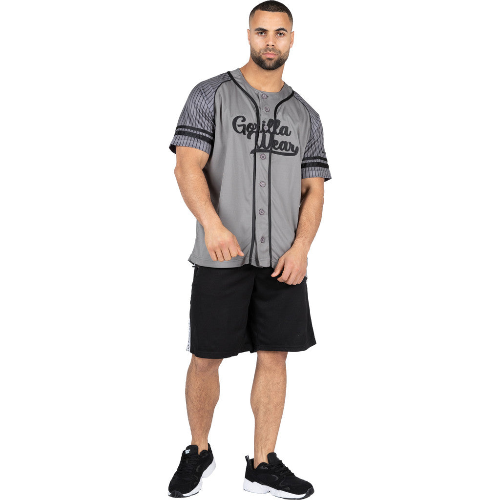 Gorilla Wear 82 Baseball Jersey T-Shirt & Tops Gray