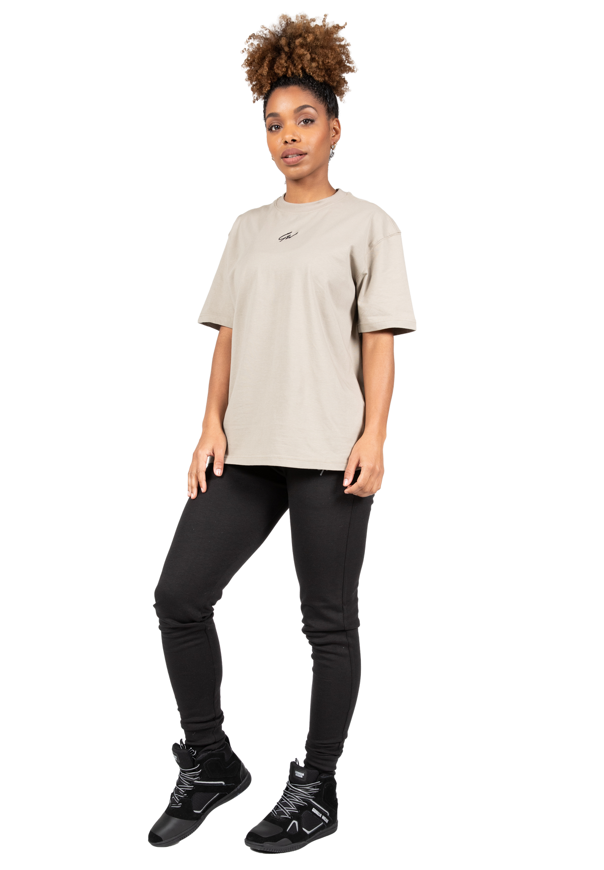 Gorilla Wear Bixby Oversized T-Shirt T-Shirt & Tops Beige