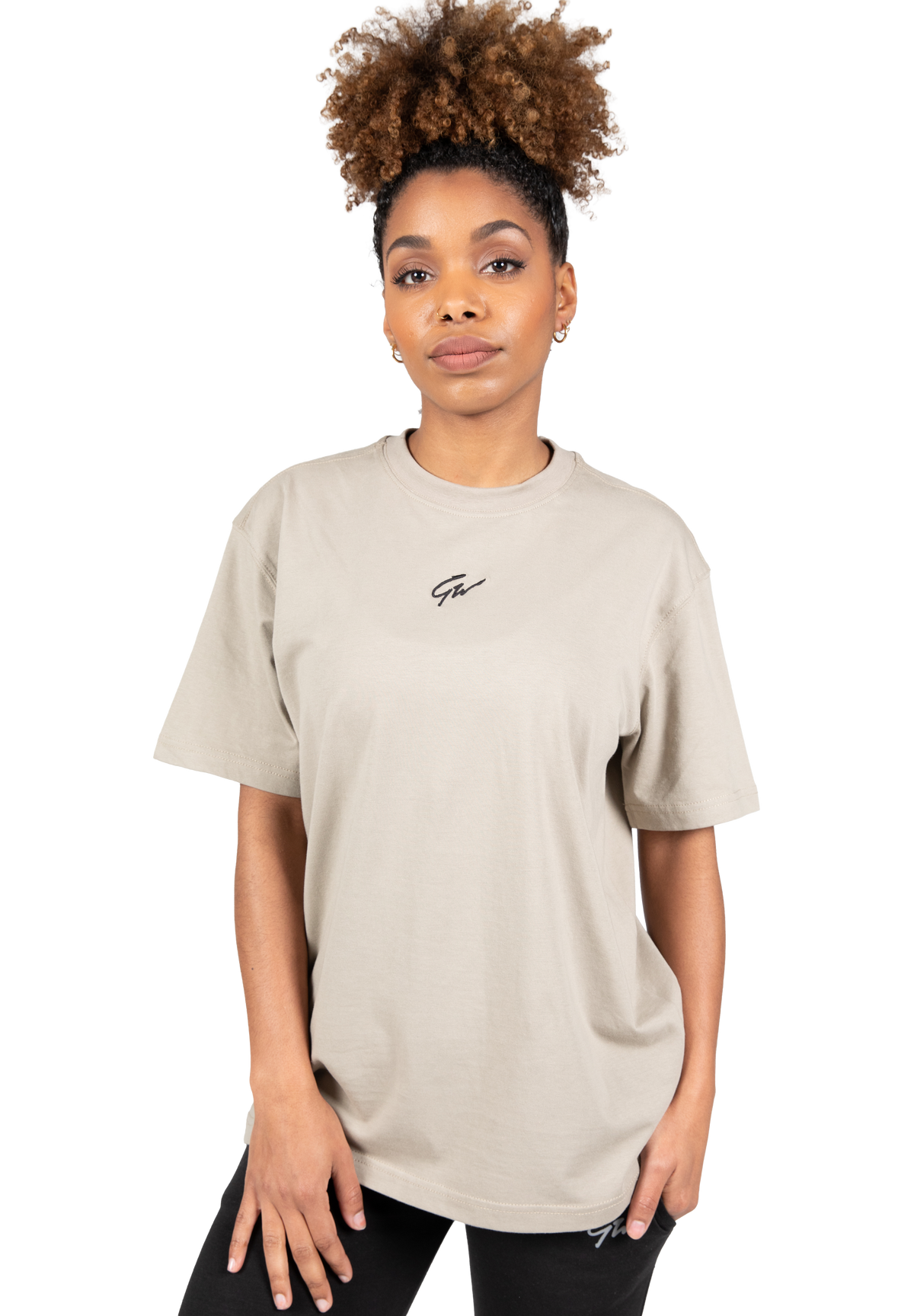 Gorilla Wear Bixby Oversized T-Shirt T-Shirt & Tops Beige