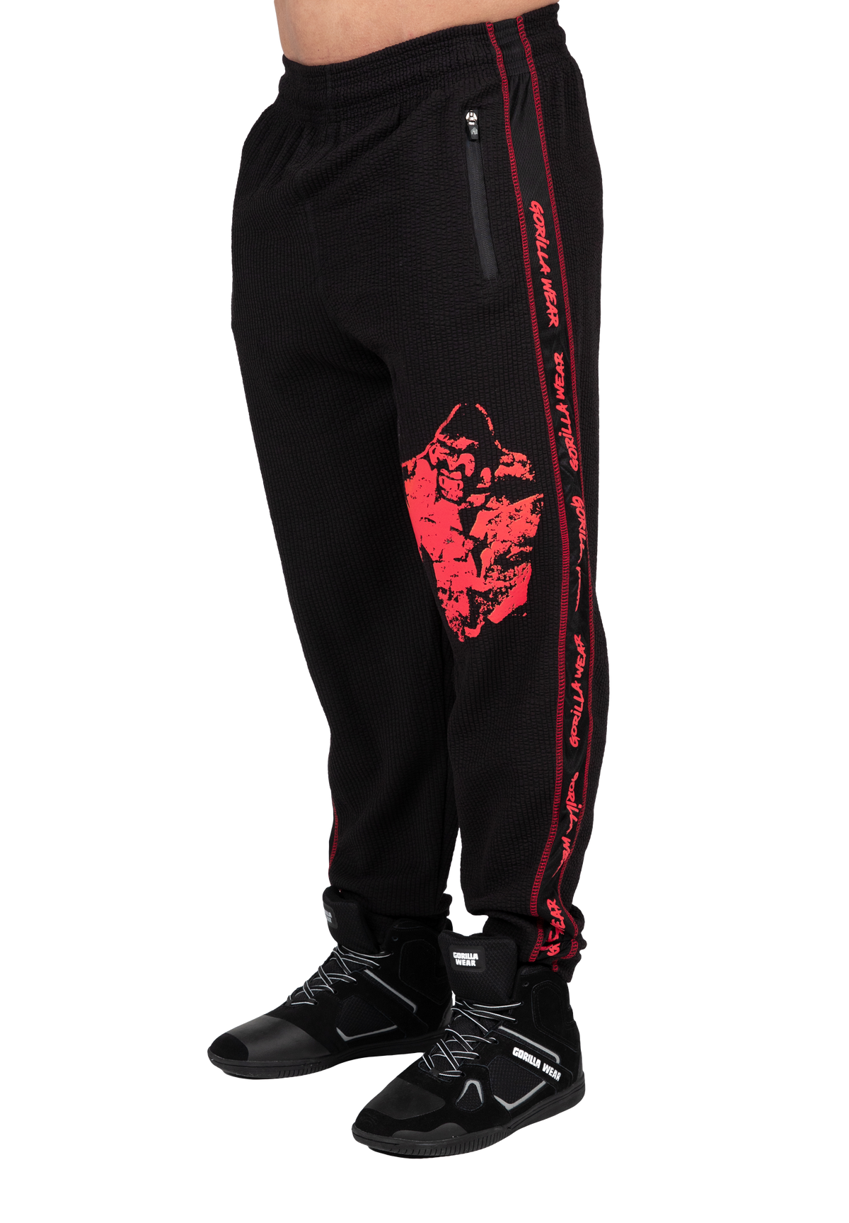 Gorilla Wear Buffalo Old School Workout Pants Pants Black/Red