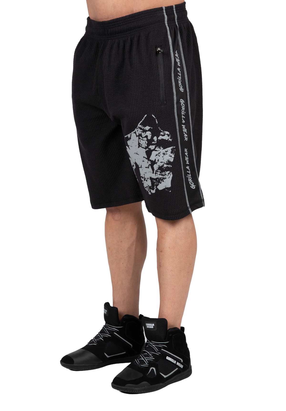 Gorilla Wear Buffalo Old School Workout Shorts Shorts Black/Gray