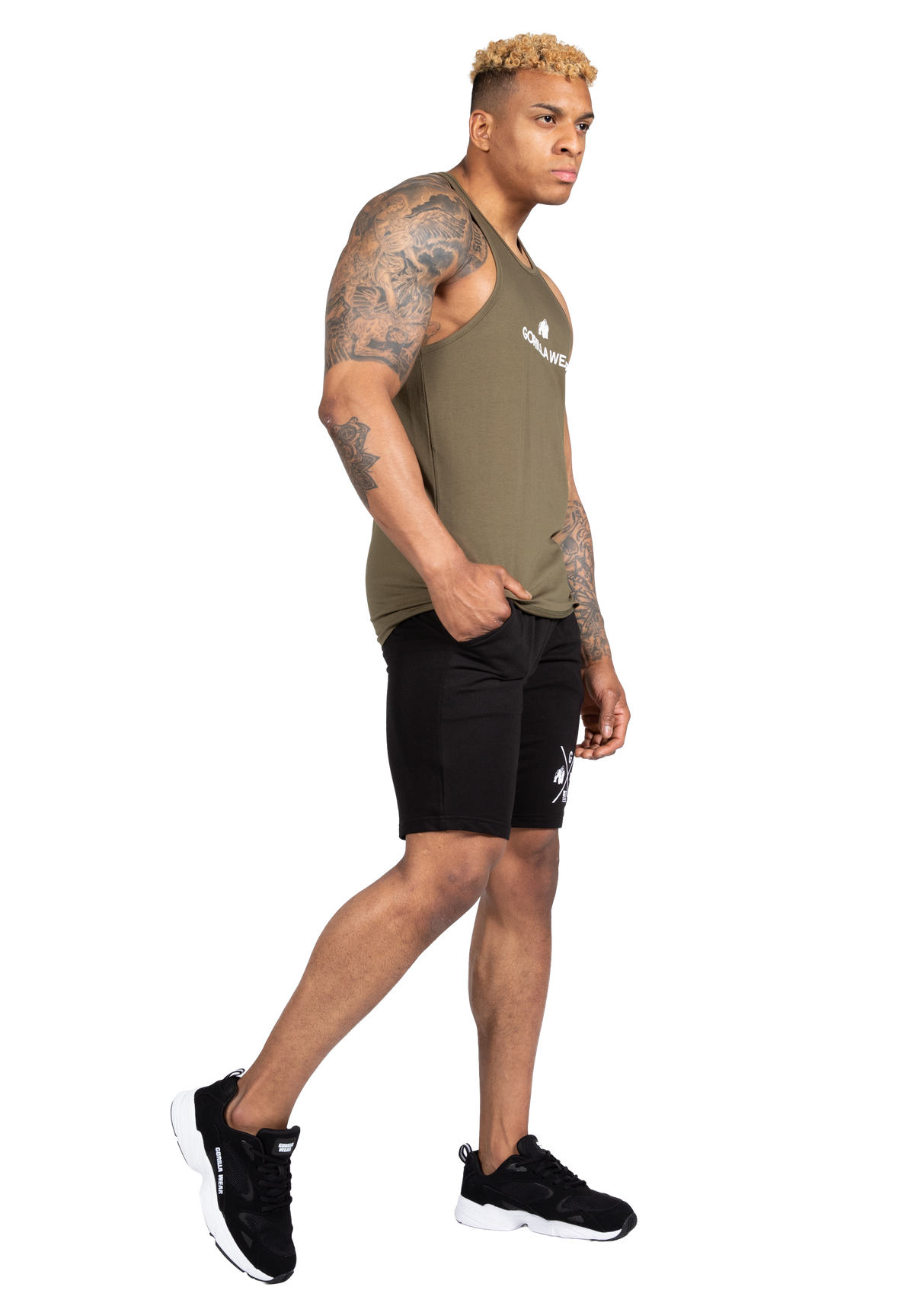 Gorilla Wear Carter Stretch Tank Top Tank Top Army Green
