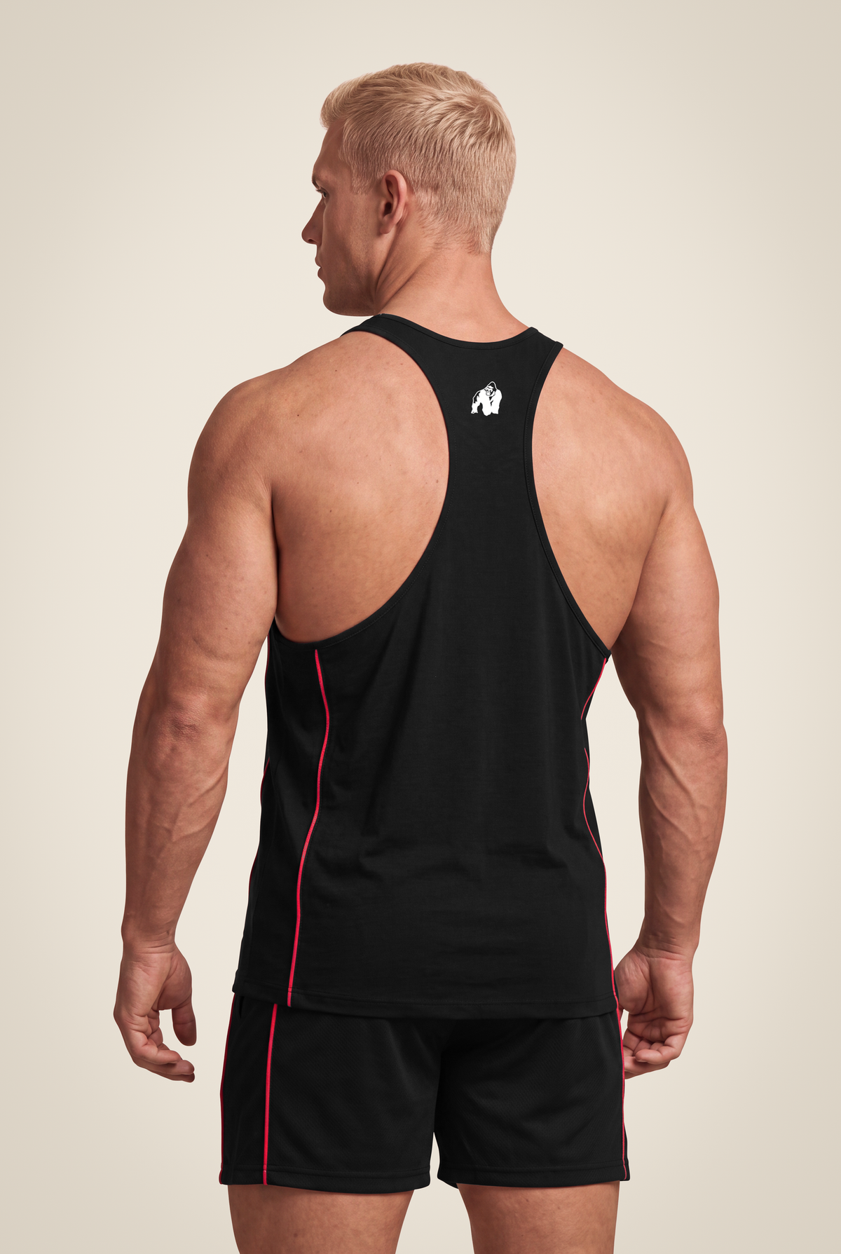 Gorilla Wear Casper Stringer Tank Top Black/Red