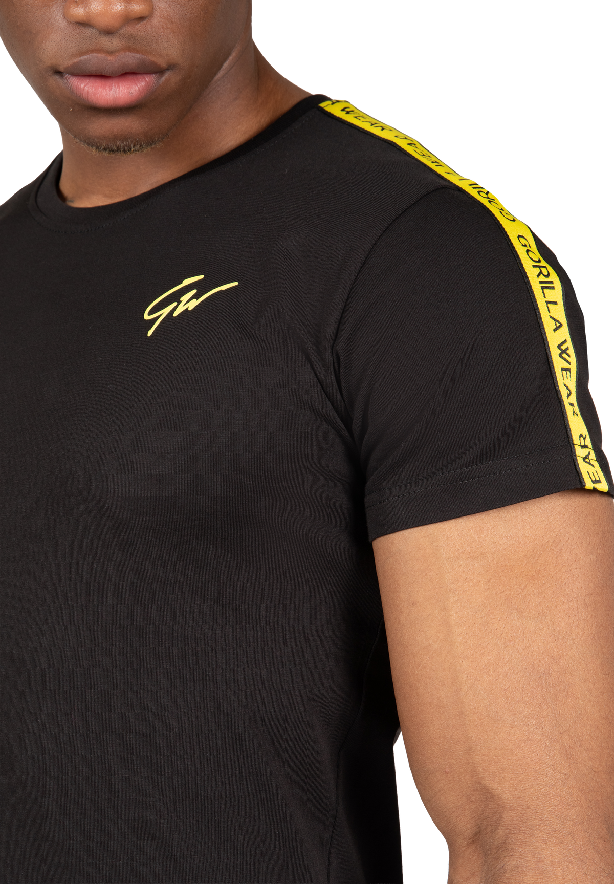 Gorilla Wear Chester T-shirt T-Shirt & Tops Black/Yellow