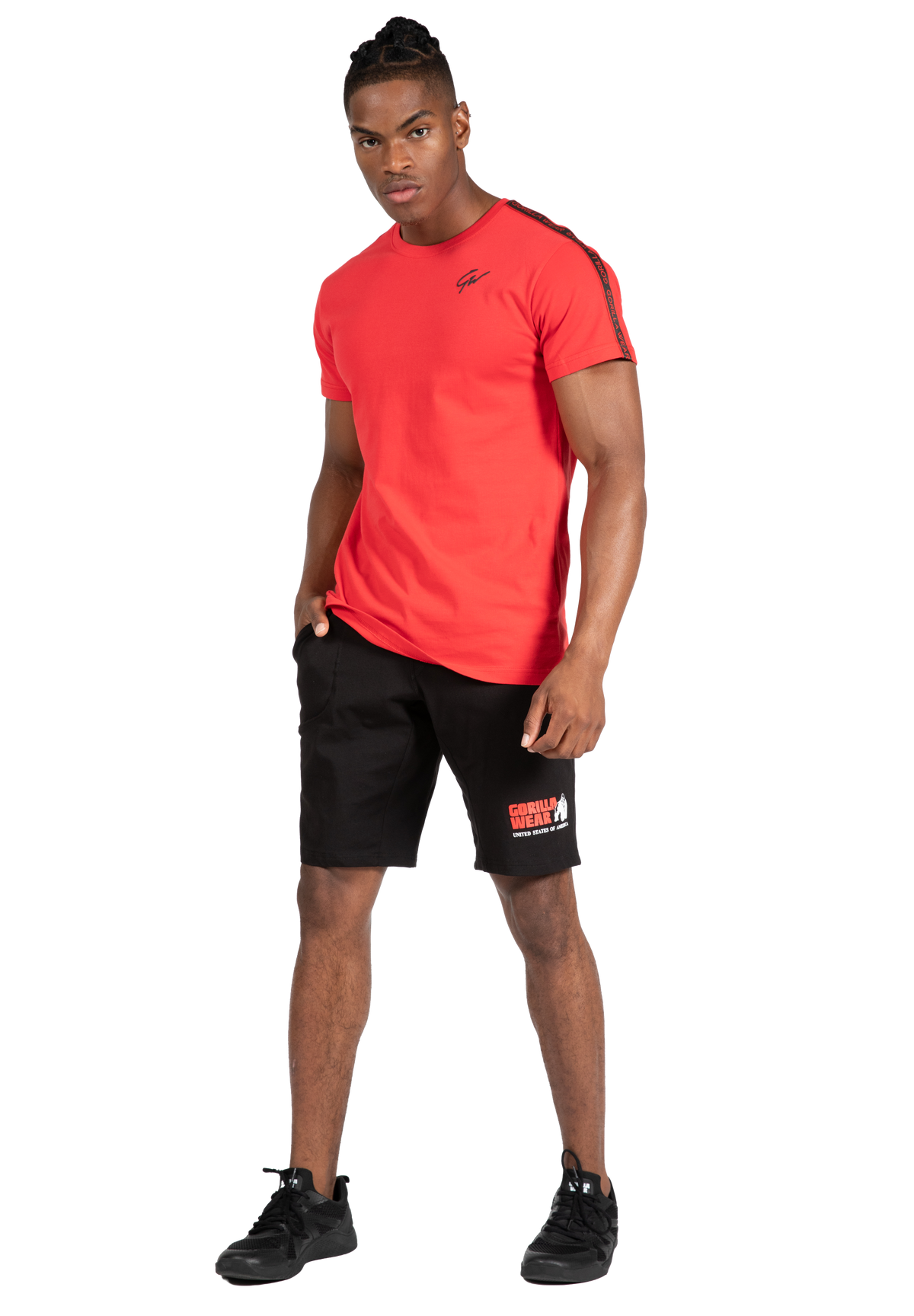 Gorilla Wear Chester T-shirt T-Shirt & Tops Red/Black
