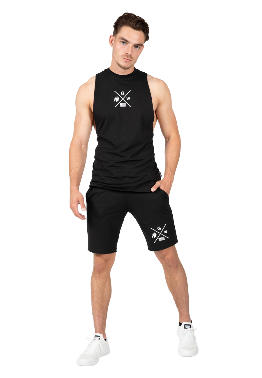 Gorilla Wear Cisco Drop Armhole Tank Top Tank Top Black/White