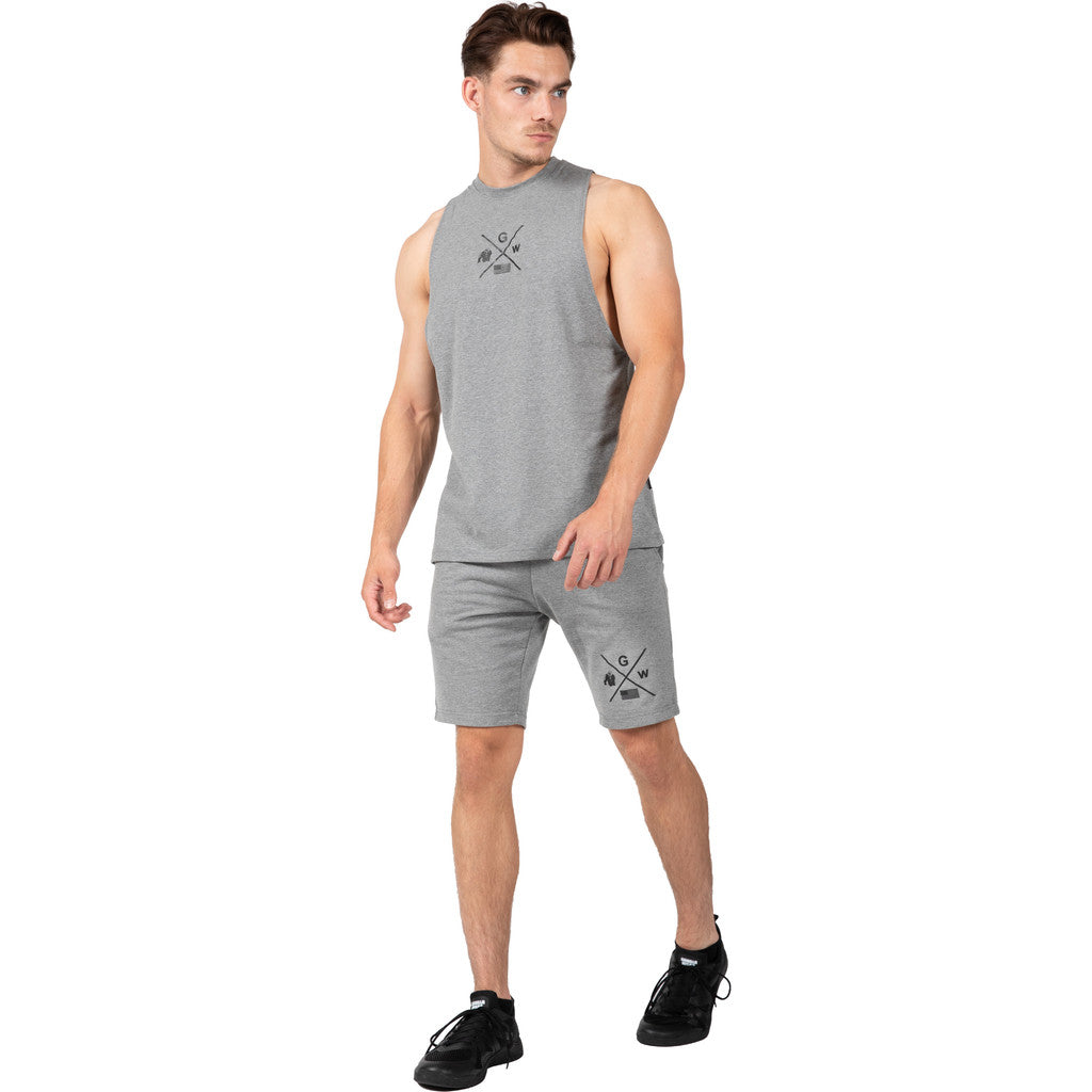 Gorilla Wear Cisco Drop Armhole Tank Top Tank Top Gray/Black