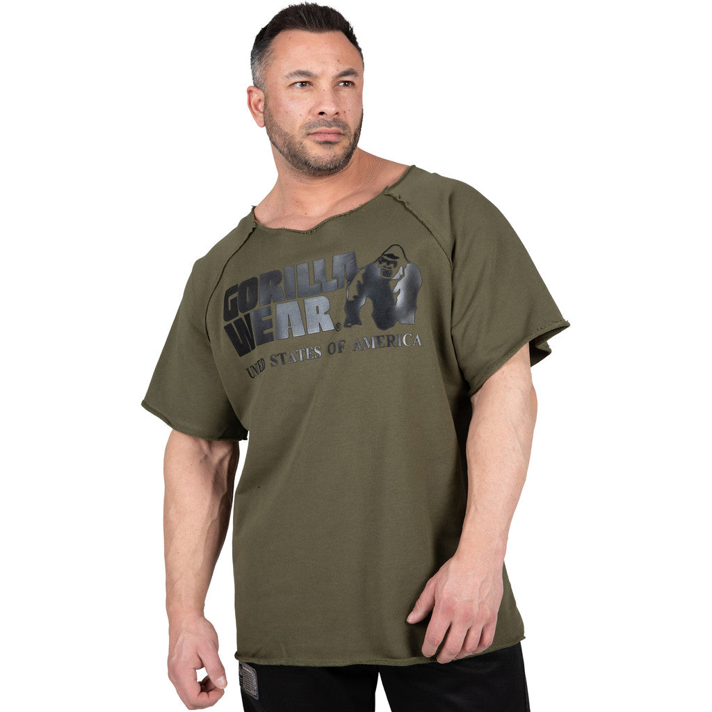 Gorilla Wear Classic Workout Top T-Shirt & Tops Army Green
