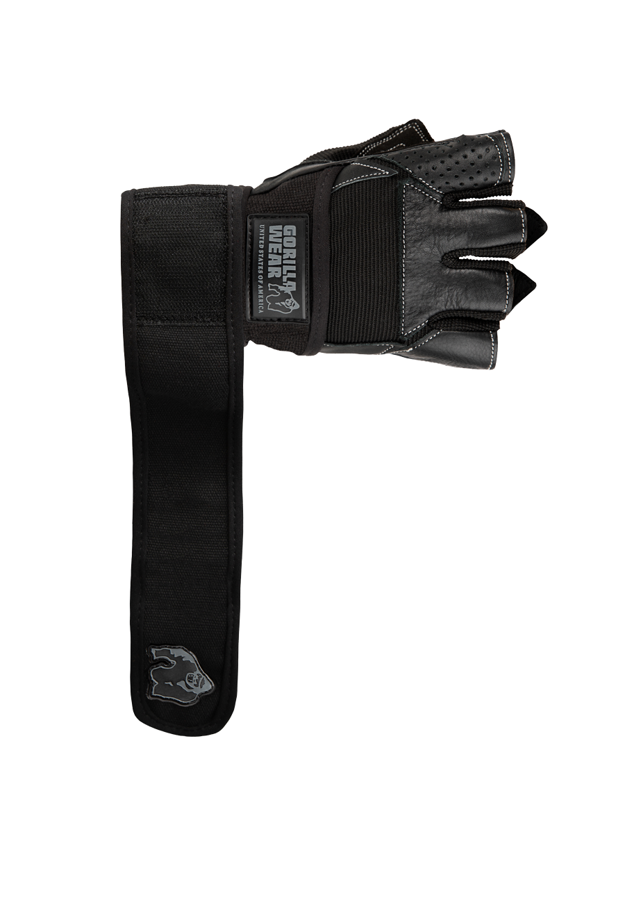 Gorilla Wear Dallas Wrist Wraps Gloves Workout Gloves & Grips Black