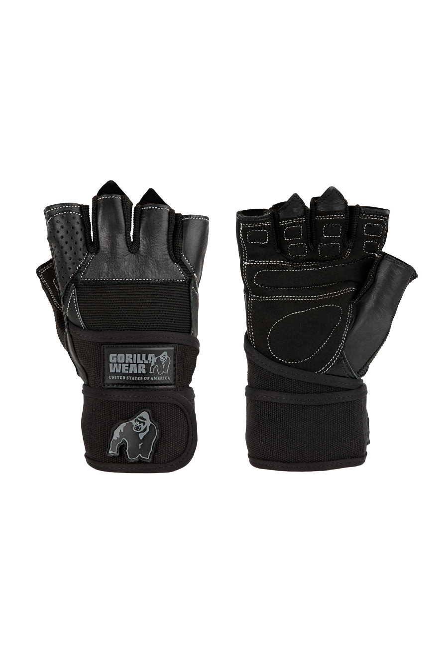 Gorilla Wear Dallas Wrist Wraps Gloves Workout Gloves & Grips Black