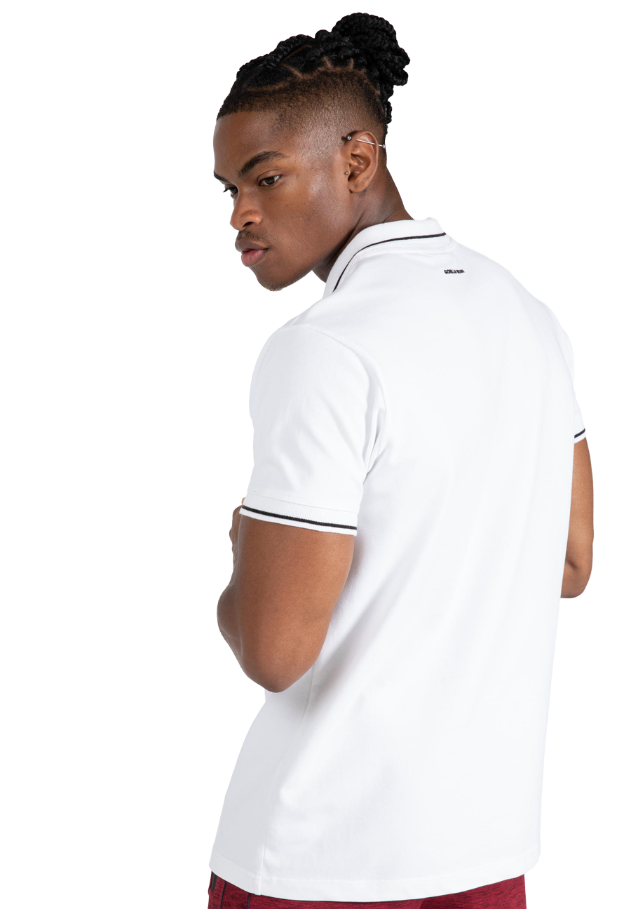 Gorilla Wear Delano Polo T-Shirt & Tops White/Black