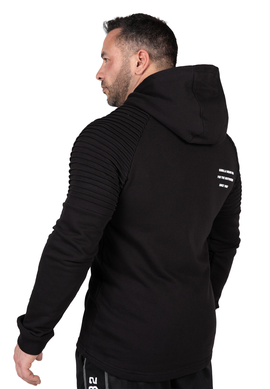 Gorilla Wear Delta Zipped Hoodie Hoodie & Sweatshirt Black