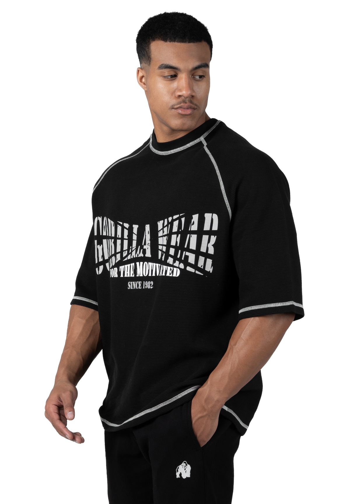 Gorilla Wear Finley Oversized T-Shirt T-Shirt & Tops Black/Gray