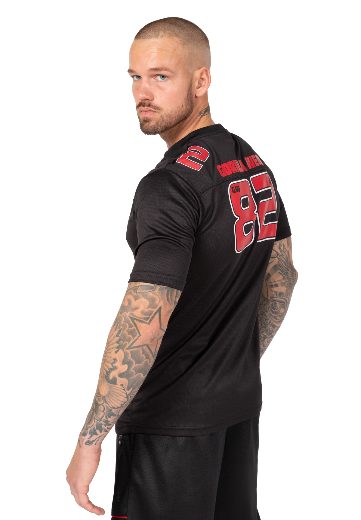 Gorilla Wear Fresno T-Shirt T-Shirt & Tops Black/Red