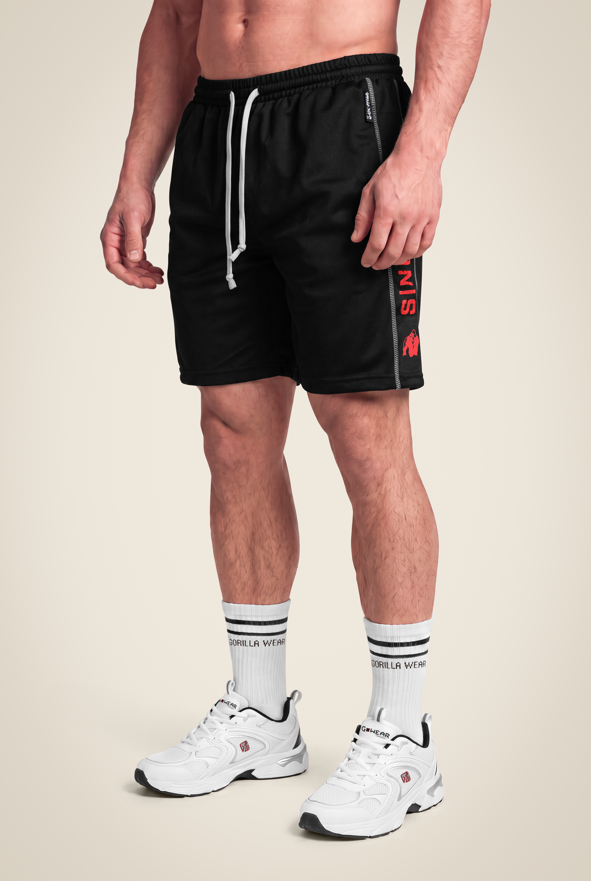 Gorilla Wear Functional Mesh Shorts Shorts Black/Red