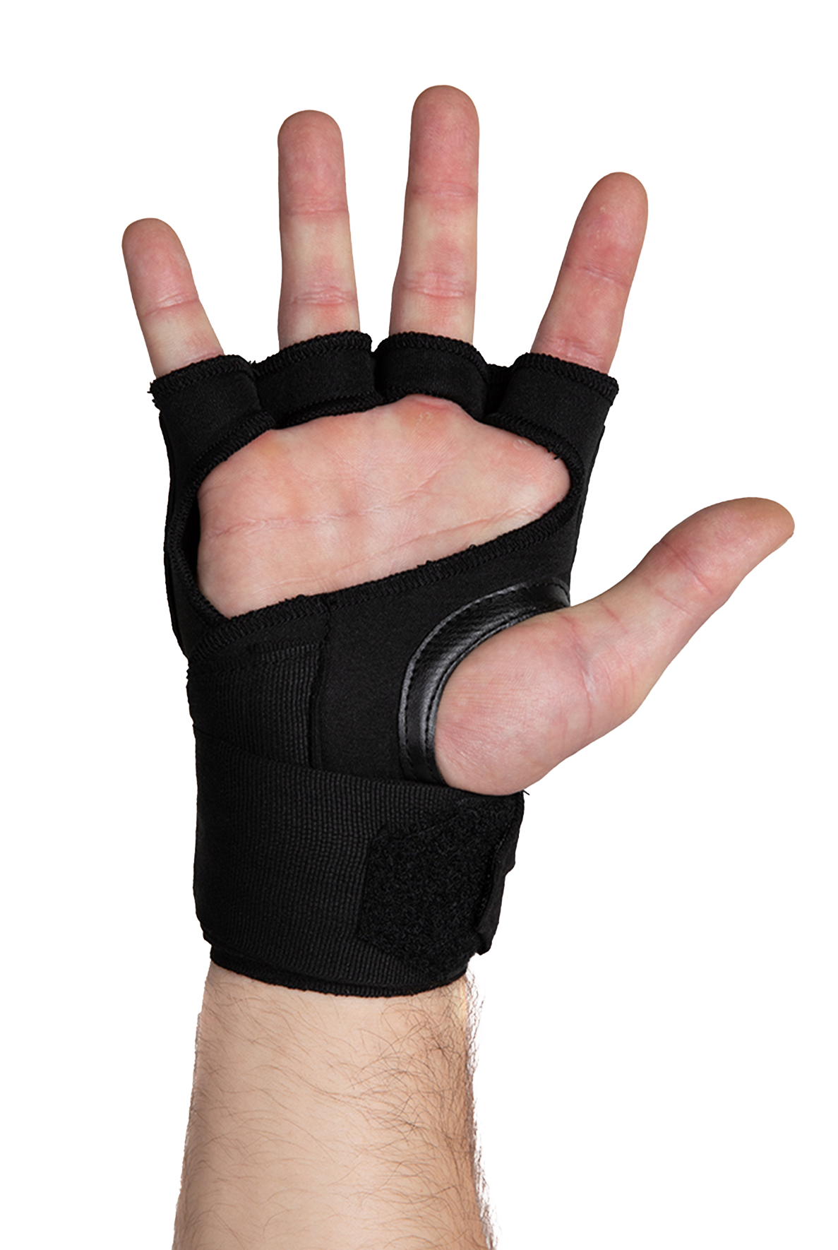 Gorilla Wear Gel Glove Wraps Fight Gear Black/White