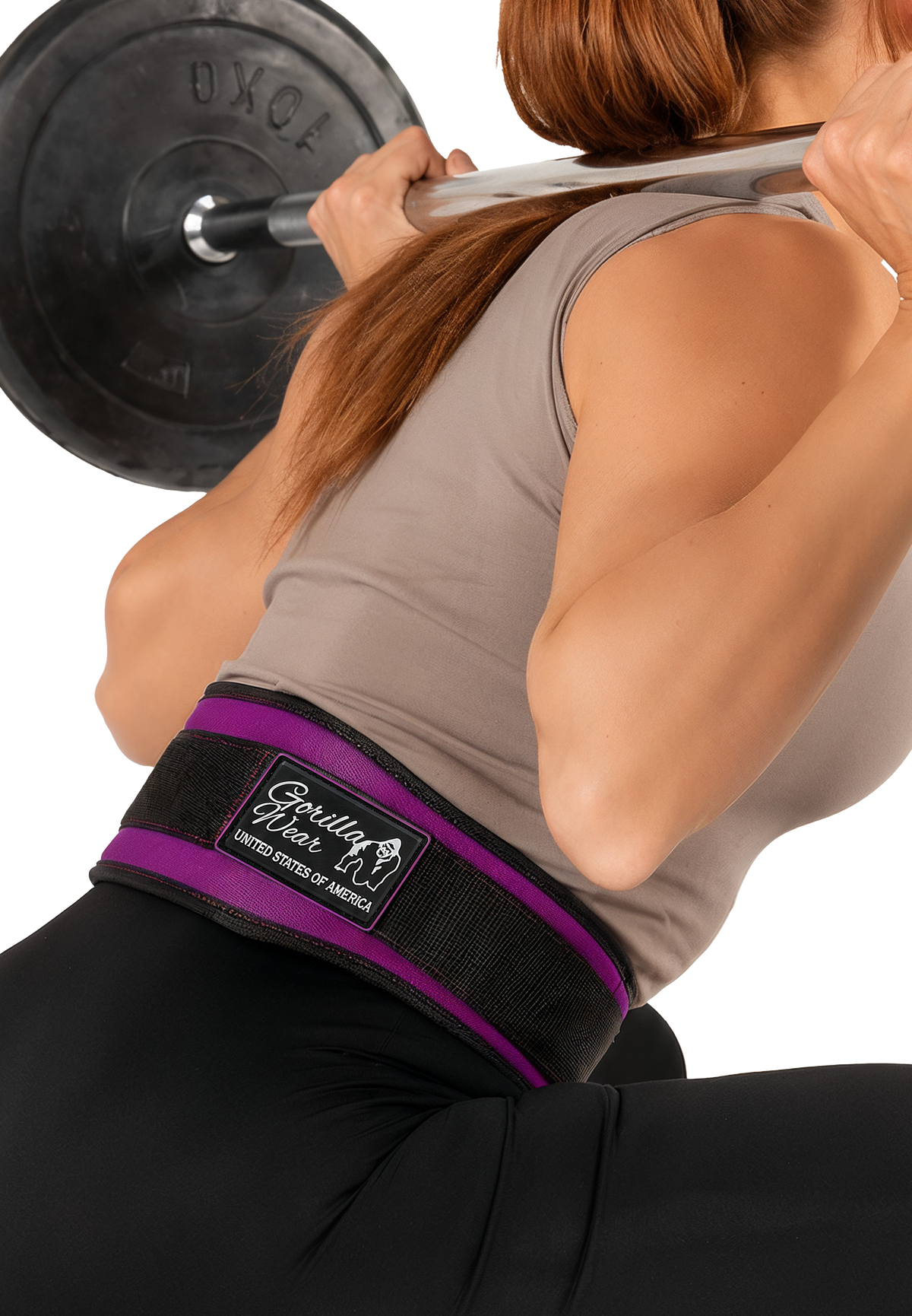 Gorilla Wear Gorilla Wear 4 Inch Women's Lifting Belt Lifting Belts Black/Purple