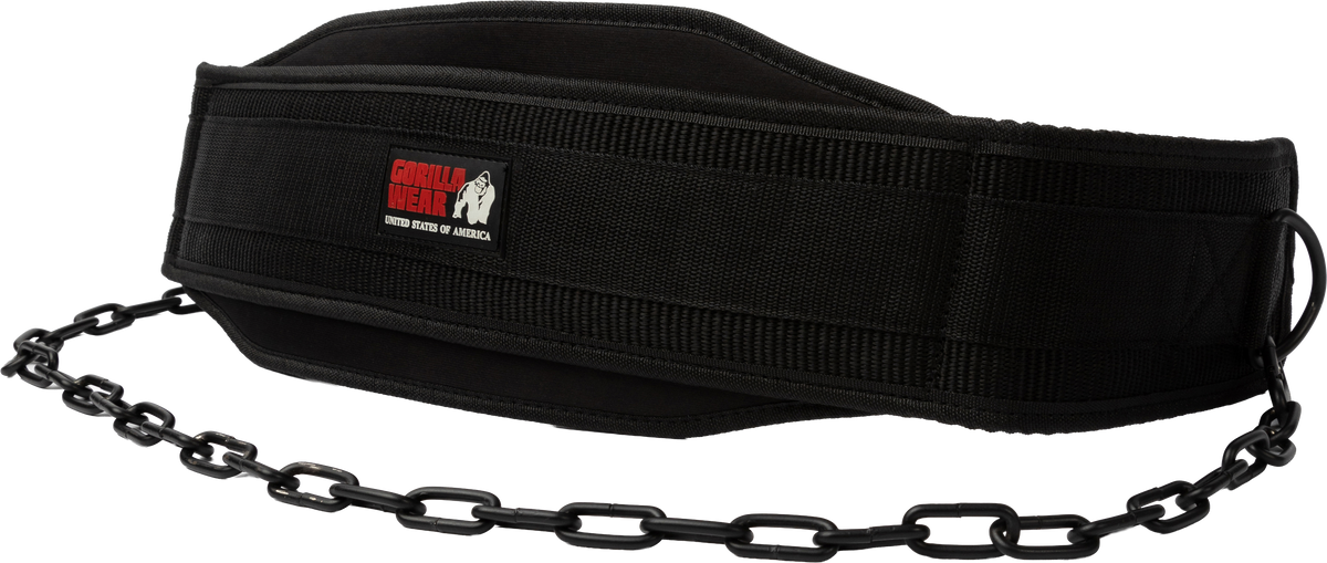 Gorilla Wear Gorilla Wear Nylon Dip Belt Lifting Belts Black