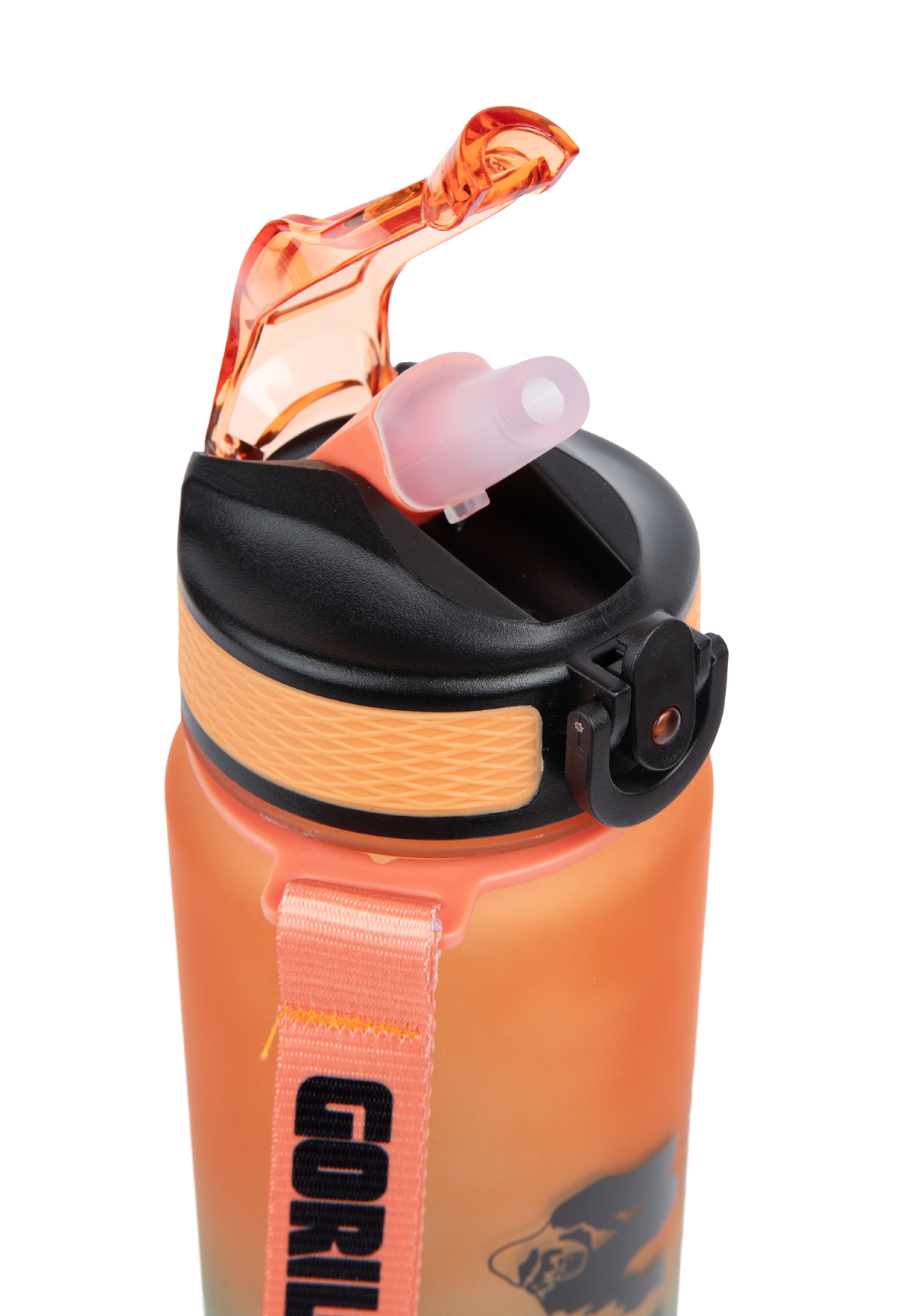 Gorilla Wear Gradient Water Bottle 1000ML Shakers & Bottles Green/Orange