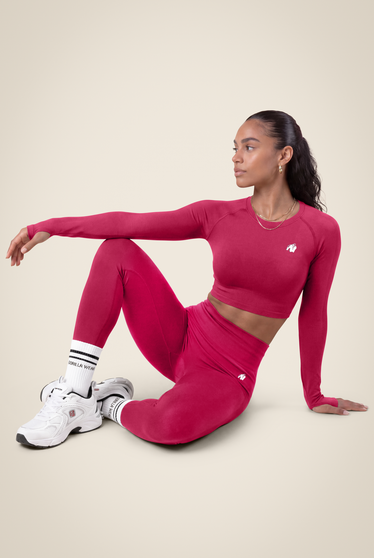 Gorilla Wear Hilton Seamless Leggings Leggings Fuchsia