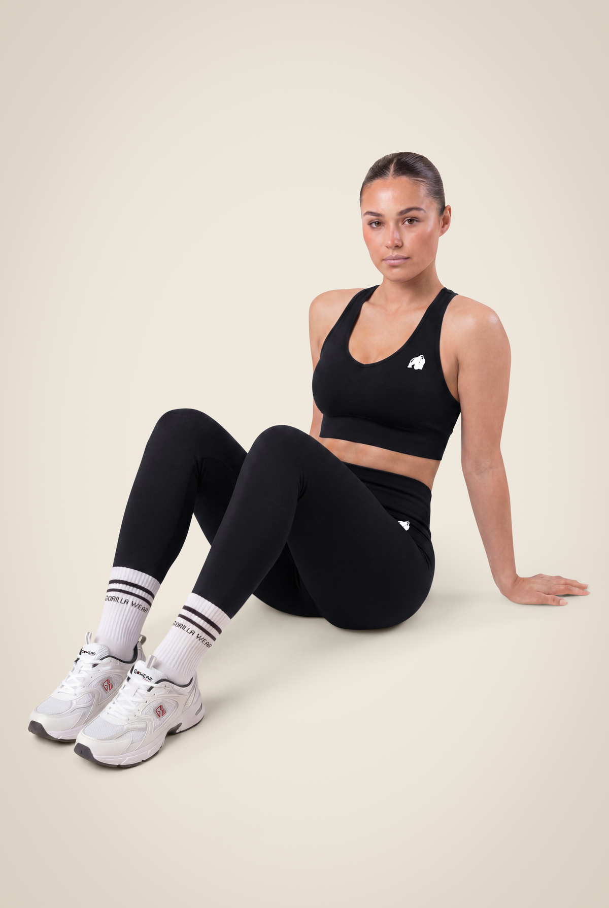 Gorilla Wear Hilton Seamless Sports Bra Sports Bra Black