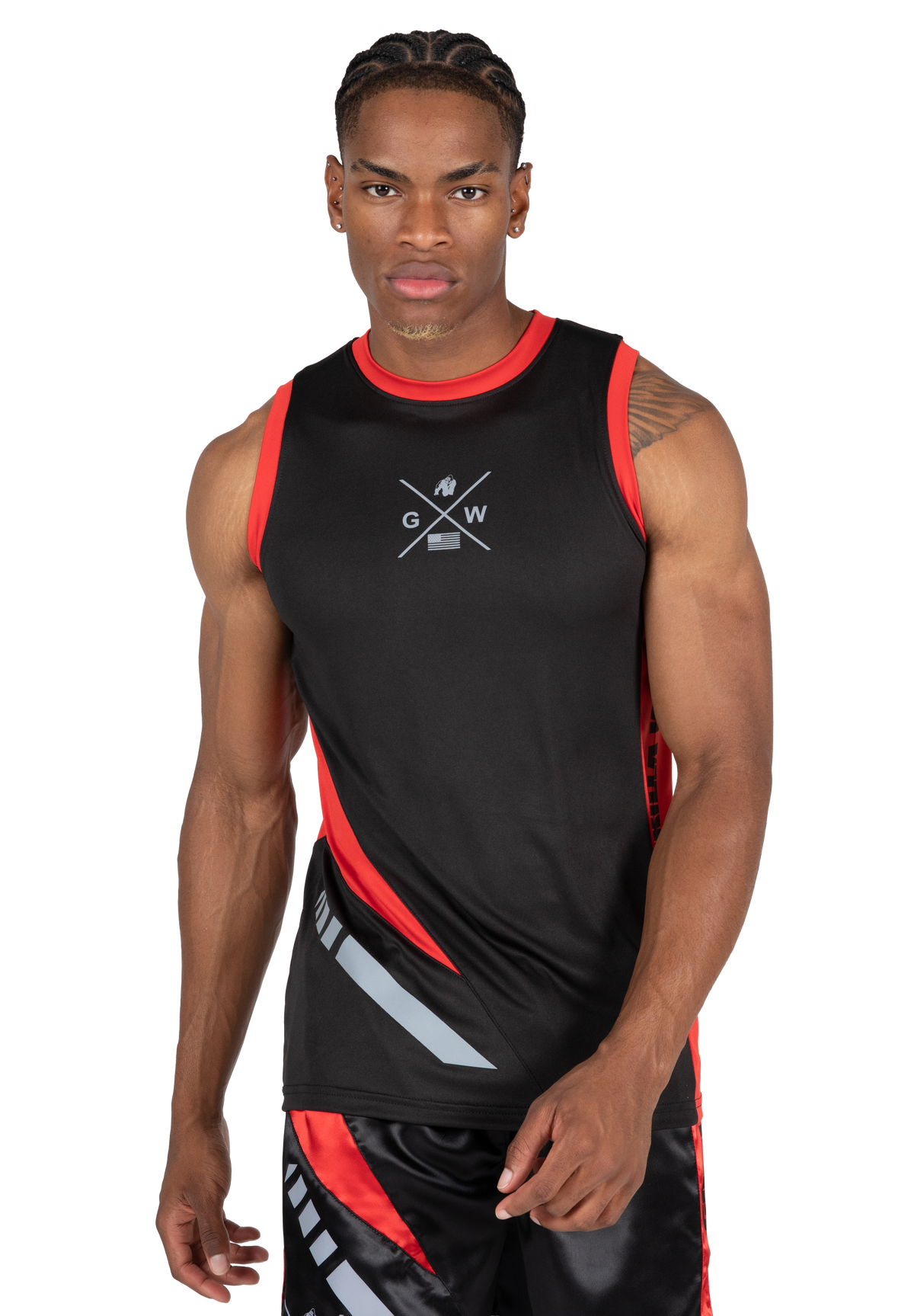 Gorilla Wear Hornell Tank Top Tank Top Black/Red