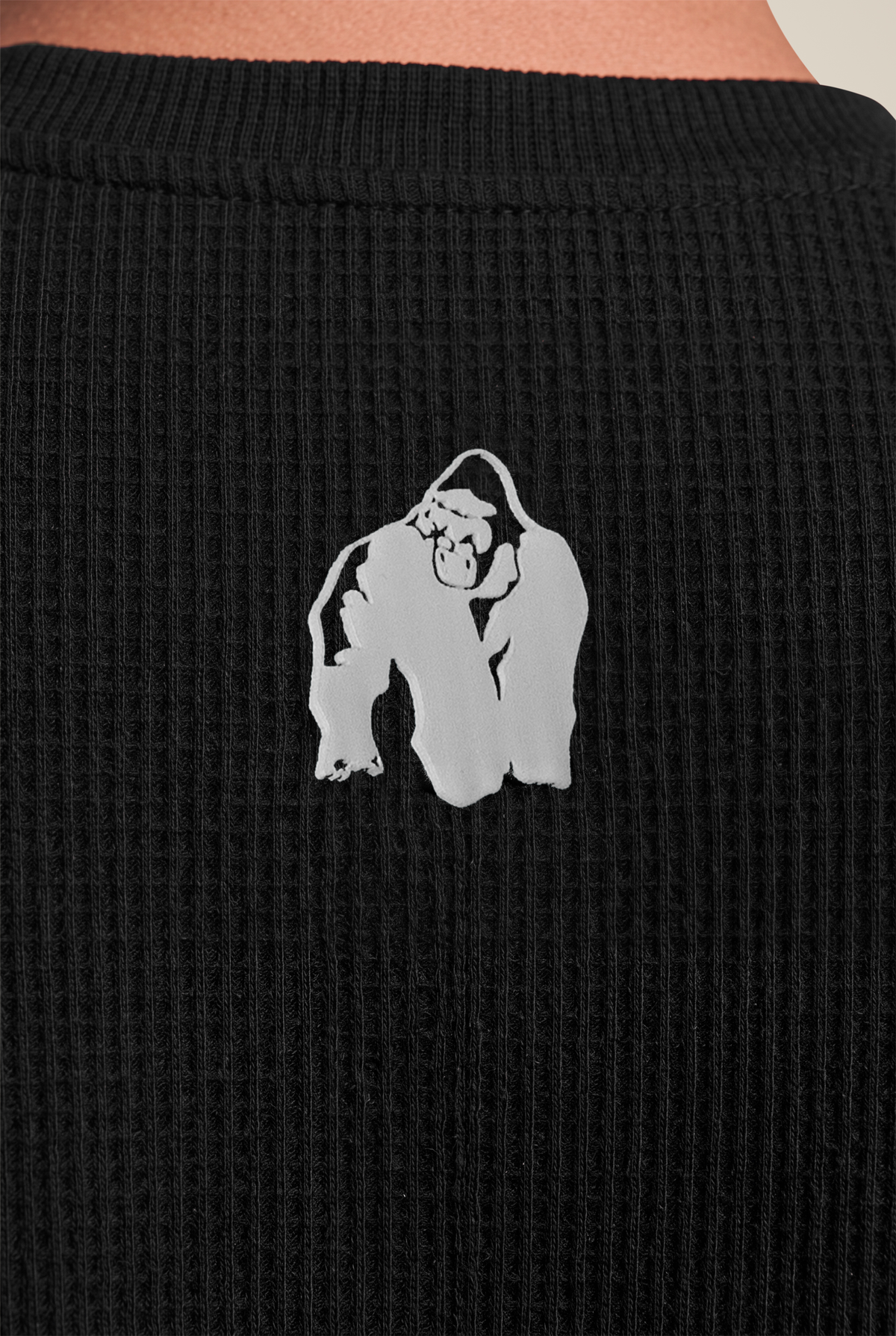 Gorilla Wear Idaho Oversized Waffle T-Shirt T-Shirt & Tops Black