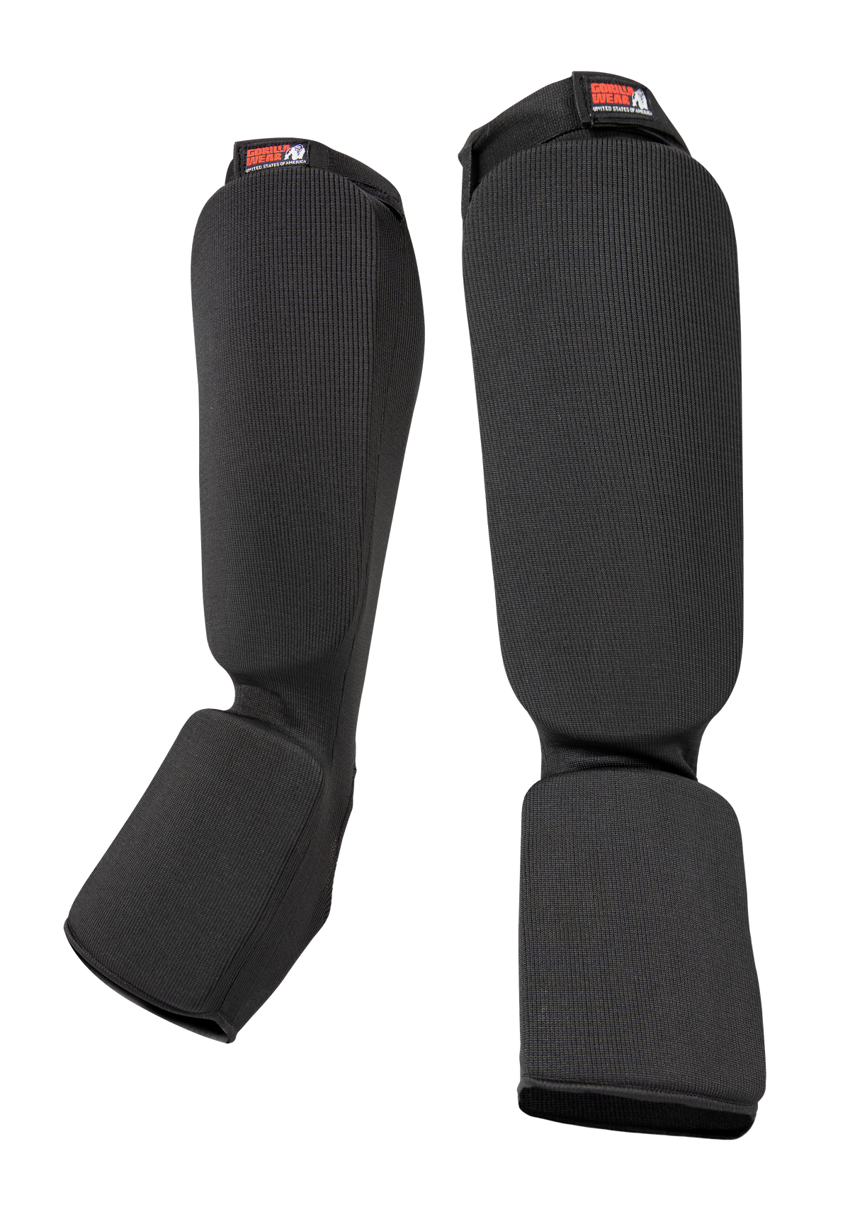 Gorilla Wear Jefferson Shin Guards Fight Gear Black