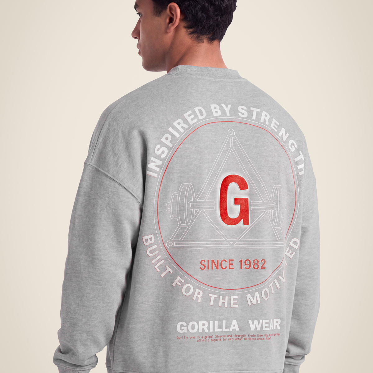 Leeds Oversized Sweater - Light Gray Melange – Gorilla Wear