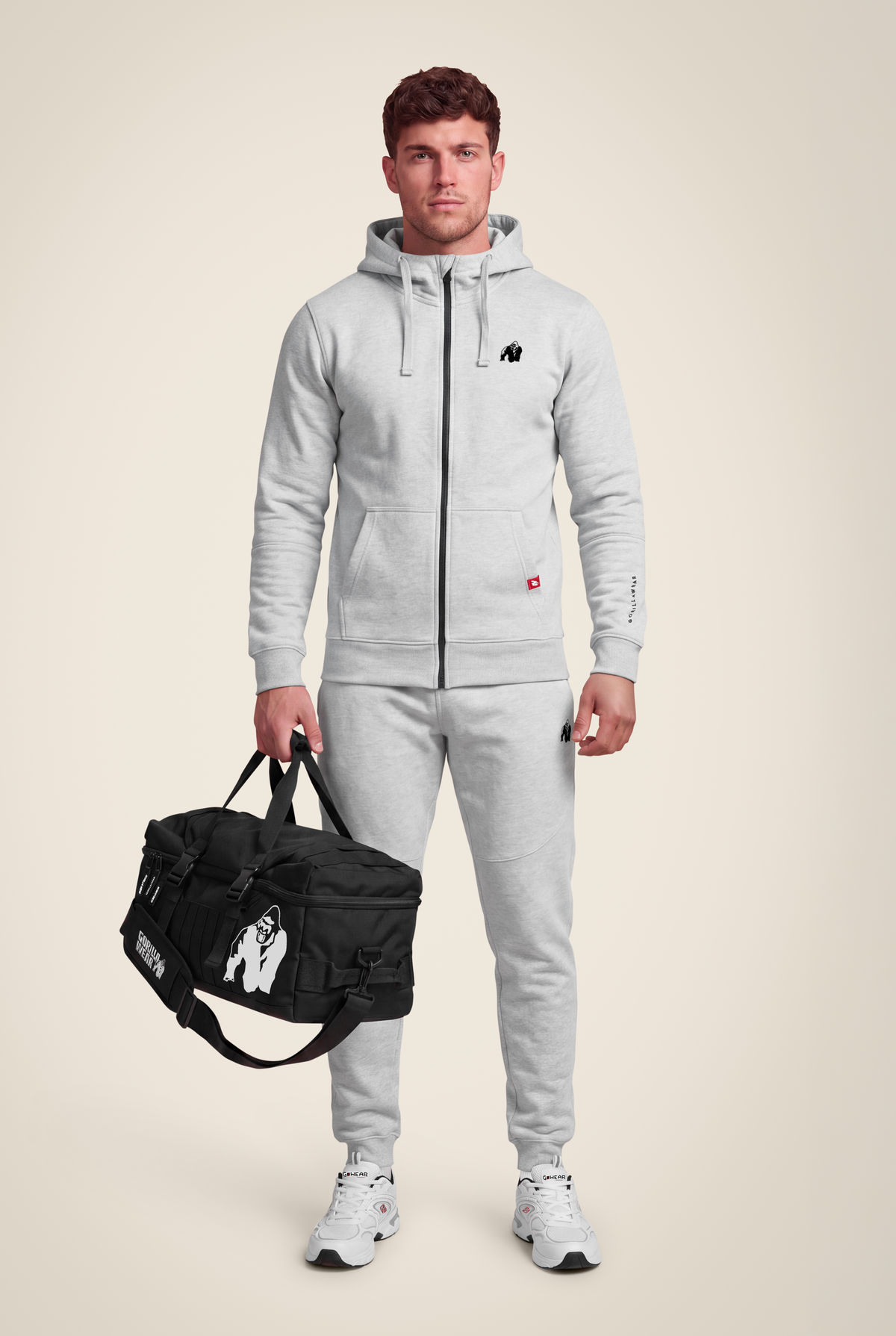Gorilla Wear Leon Zipped Hoodie Hoodie & Sweatshirt Gray