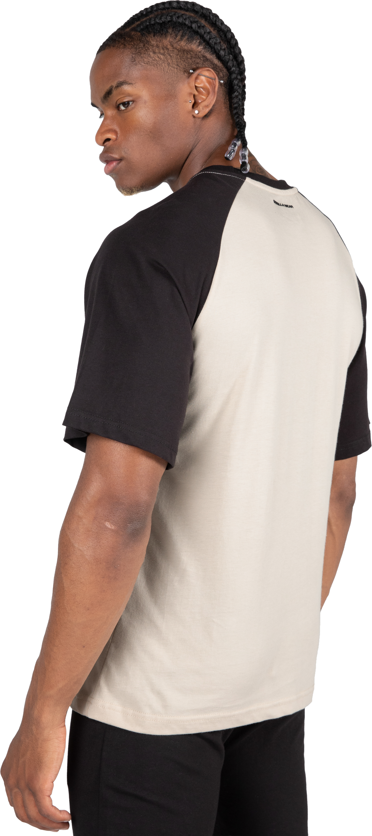 Gorilla Wear Logan Oversized T-Shirt T-Shirt & Tops Beige/Black