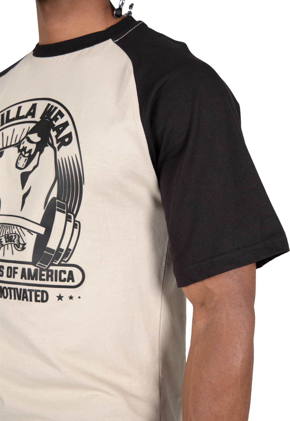 Gorilla Wear Logan Oversized T-Shirt T-Shirt & Tops Beige/Black