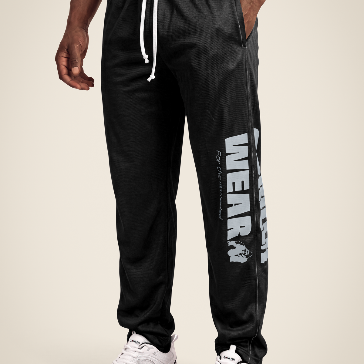 Logo Mesh Pants - Black – Gorilla Wear