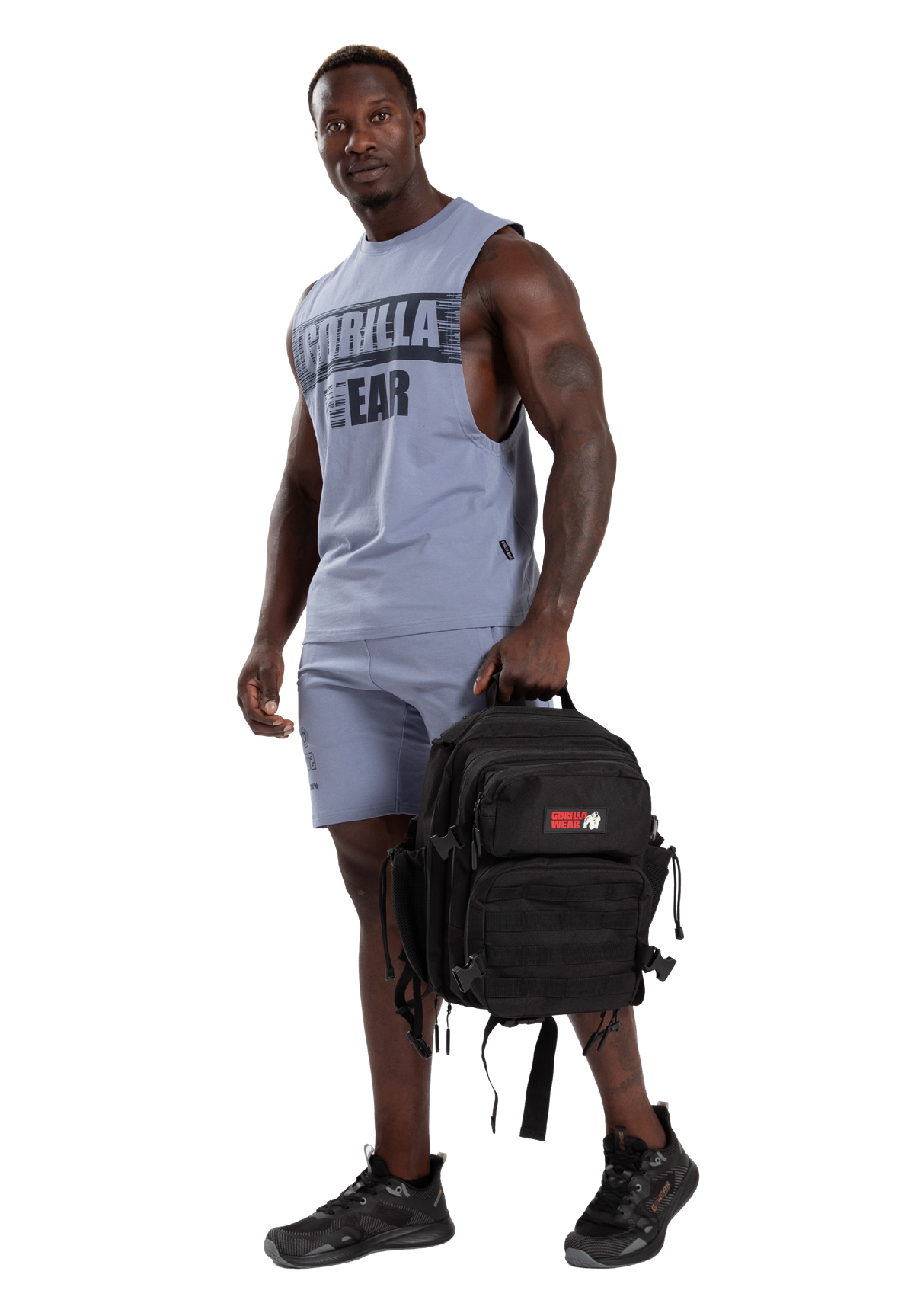 Gorilla Wear Lopez Drop Armhole Tank Top Tank Top Stonewash Blue