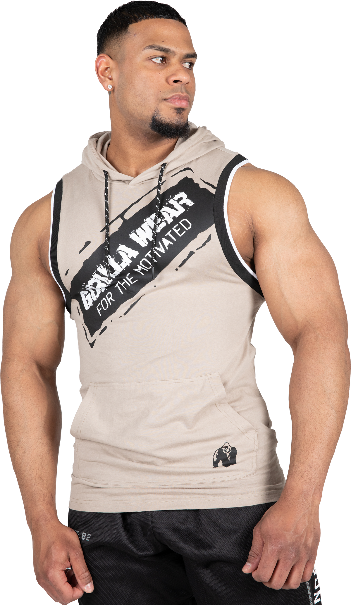 Gorilla Wear Loretto Hooded Tank Top Tank Top Beige