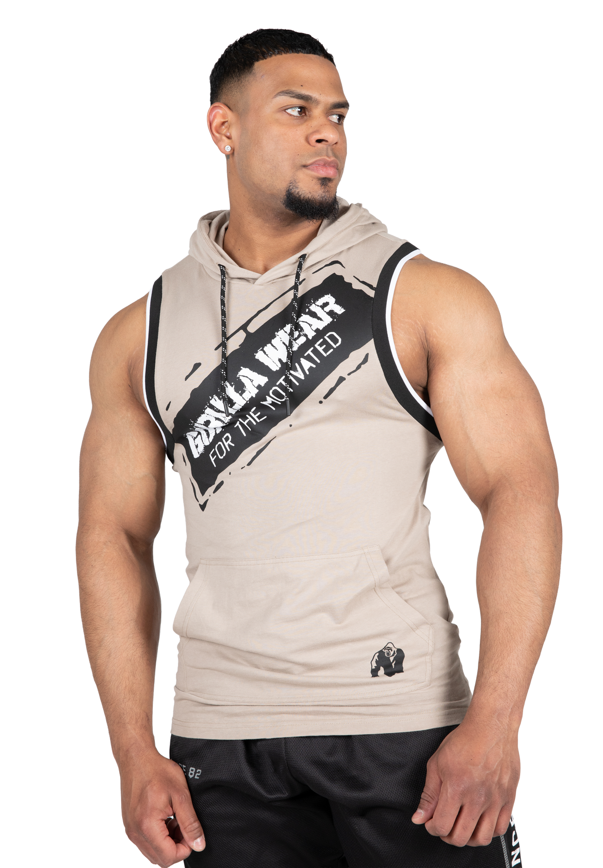 Gorilla Wear Loretto Hooded Tank Top Tank Top Beige