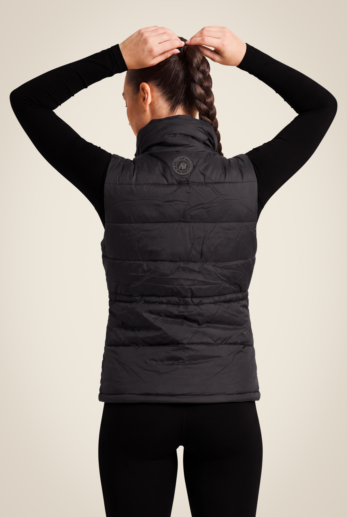 Gorilla Wear Lucia Puffer Vest Jacket Black
