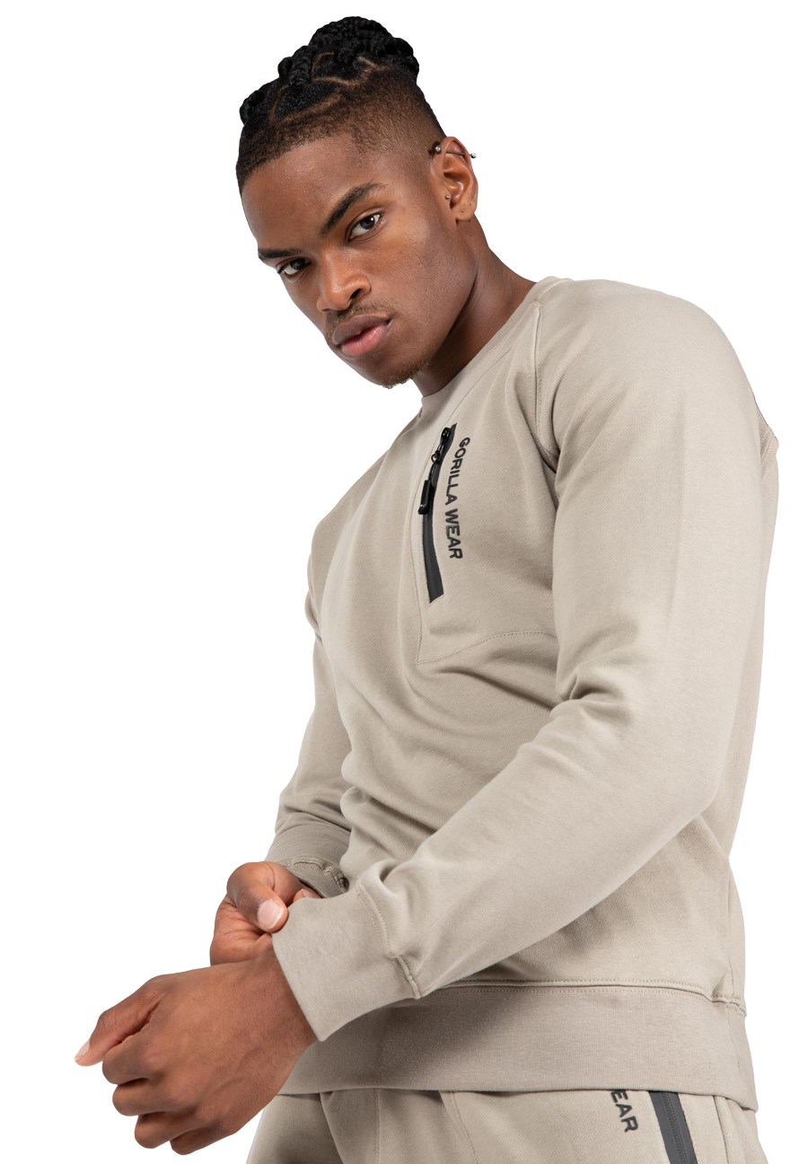 Gorilla Wear Newark Sweatshirt Hoodie & Sweatshirt Beige