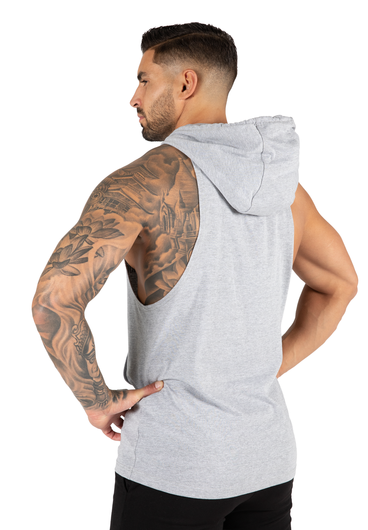 Gorilla Wear Rogers Hooded Tank Top Tank Top Gray Melange