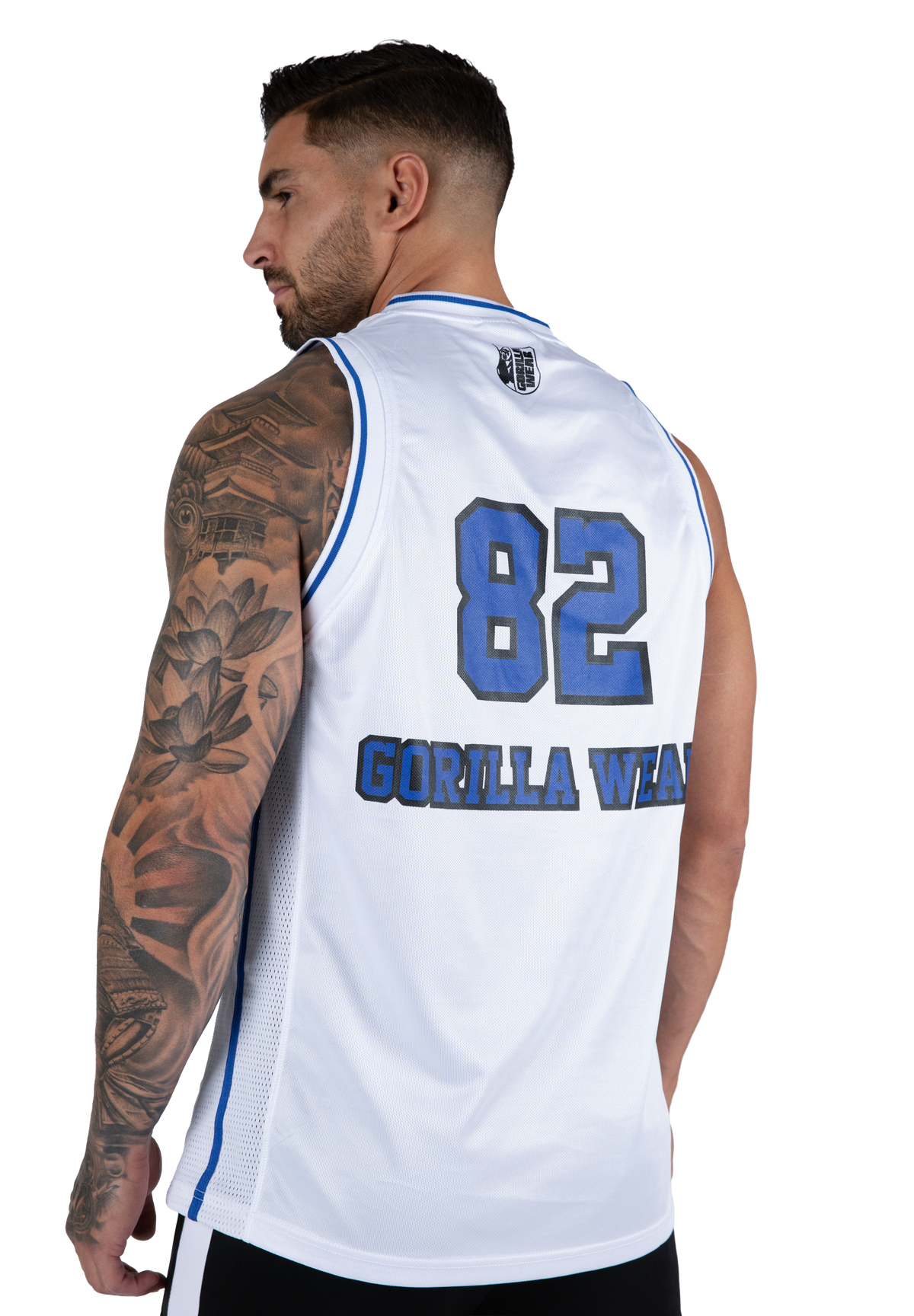 Gorilla Wear San Mateo Jersey Tank Top Tank Top White/Blue