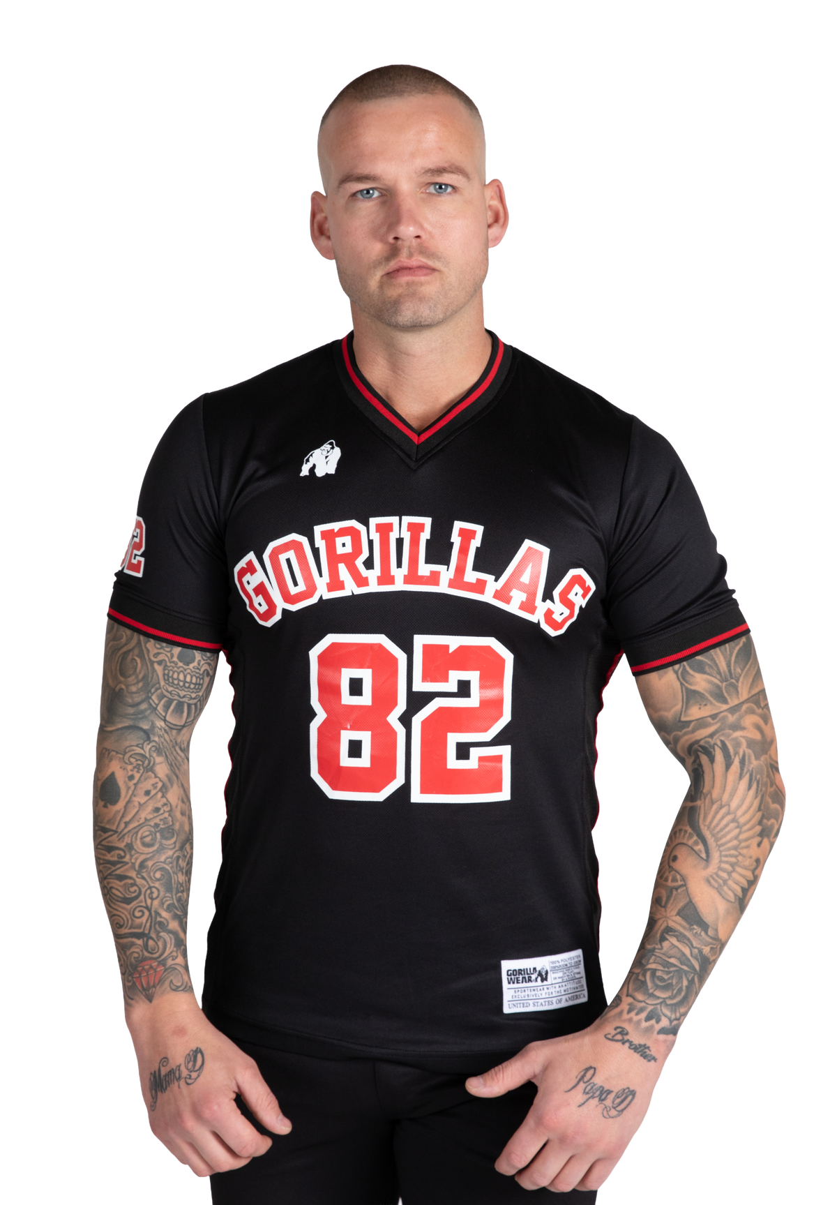 Gorilla Wear San Mateo T-Shirt T-Shirt & Tops Black/Red