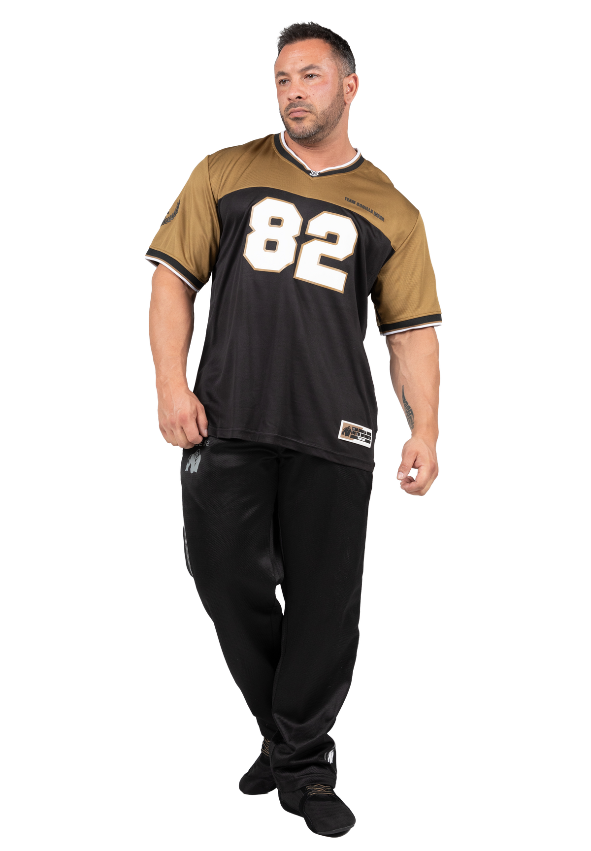 Gorilla Wear Trenton Football Jersey T-Shirt & Tops Black/Gold
