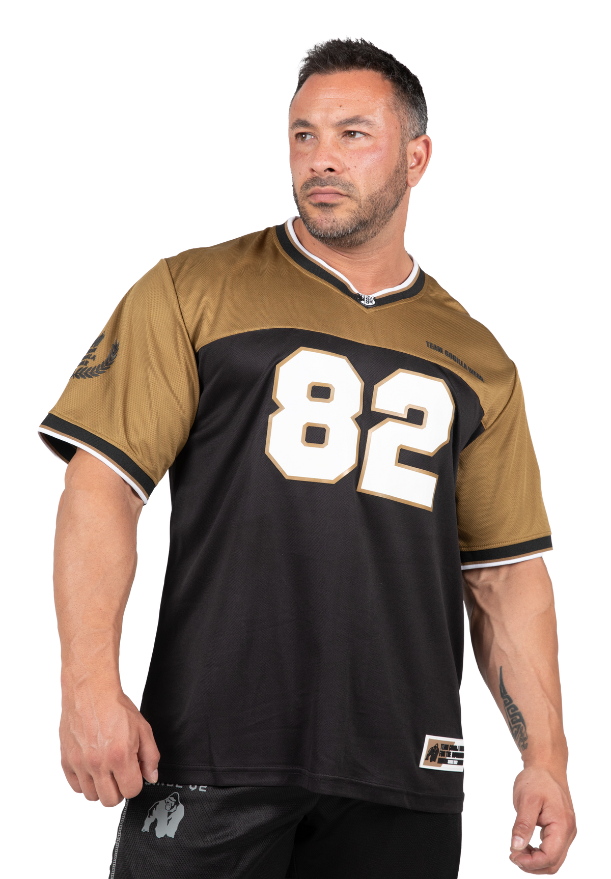 Gorilla Wear Trenton Football Jersey T-Shirt & Tops Black/Gold