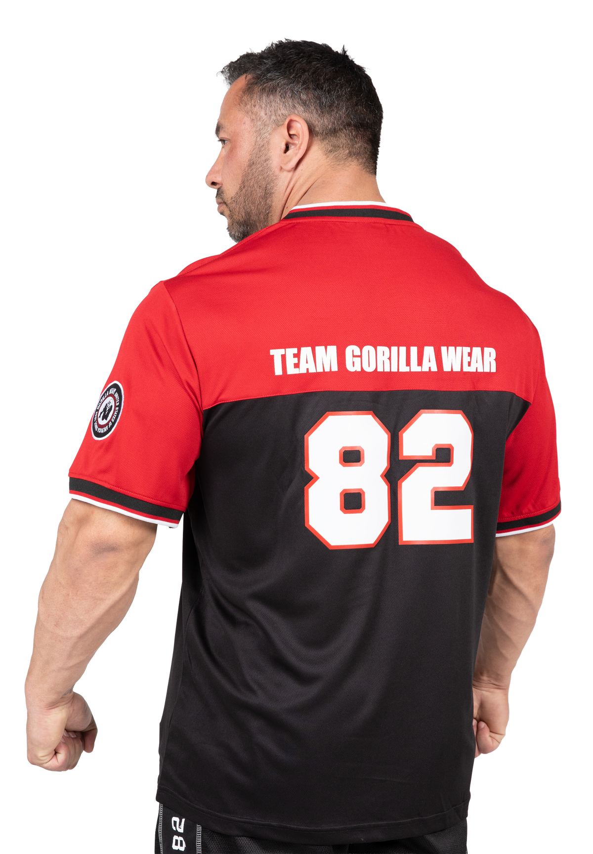 Gorilla Wear Trenton Football Jersey T-Shirt & Tops Black/Red