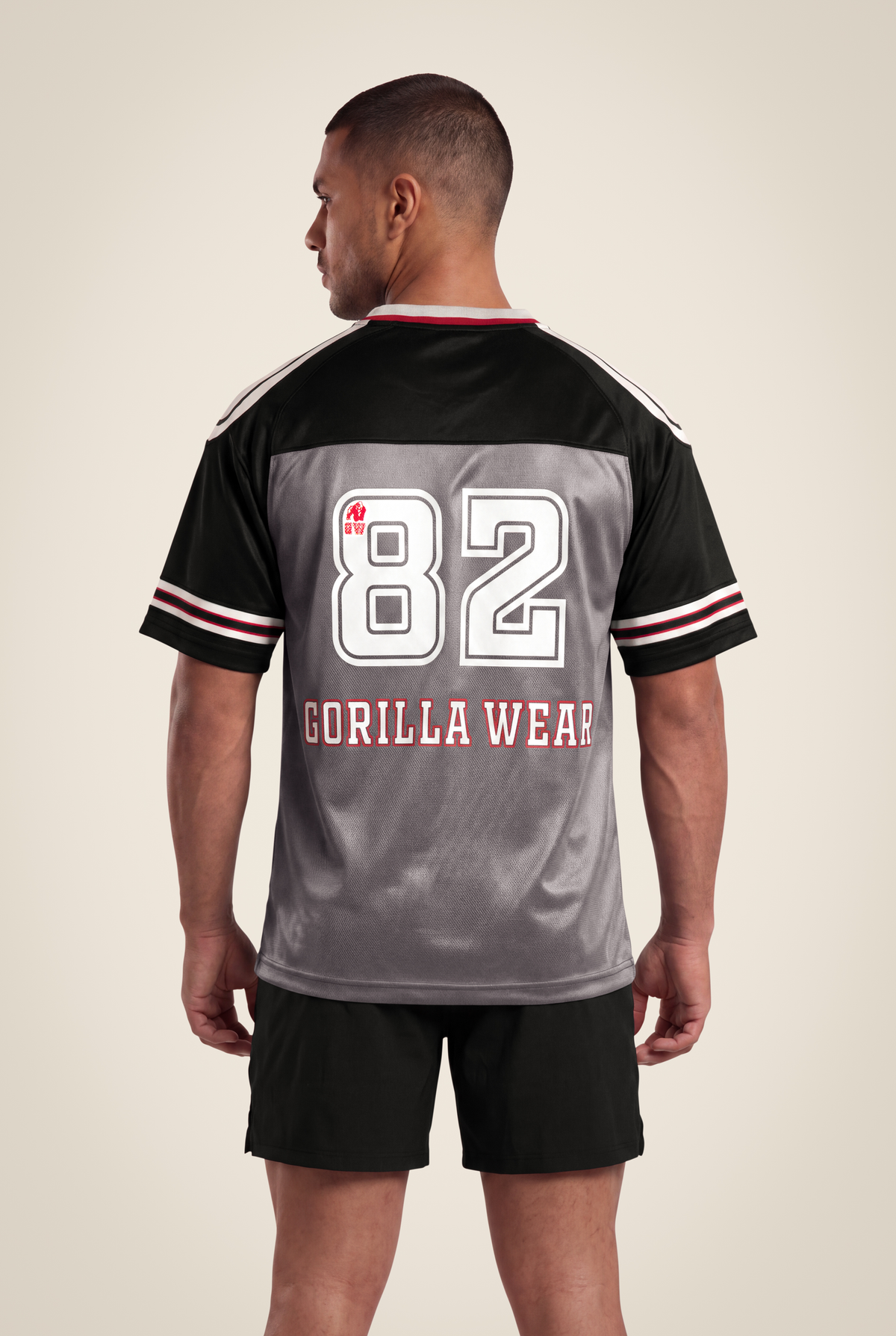 Gorilla Wear Tyler Football Jersey T-Shirt & Tops Black/White