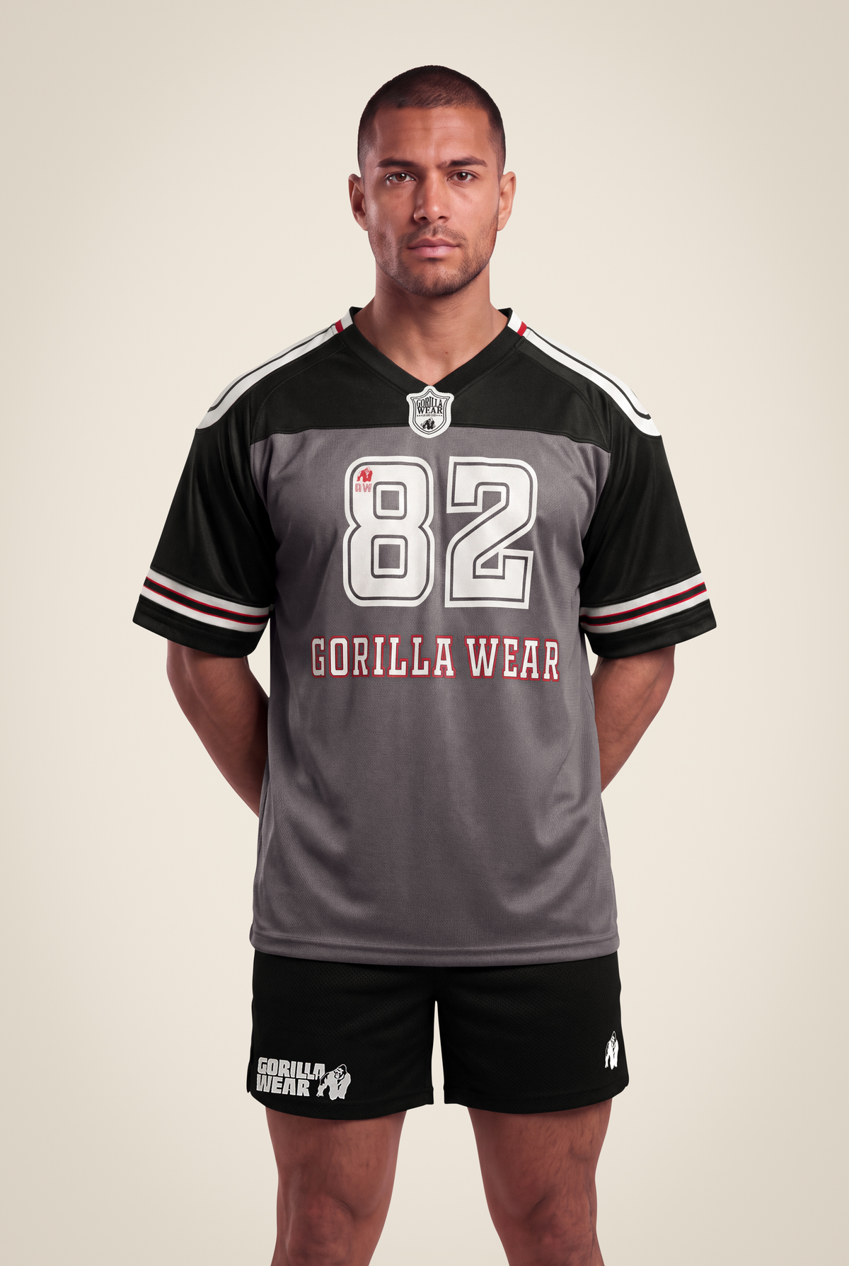 Gorilla Wear Tyler Football Jersey T-Shirt & Tops Black/White
