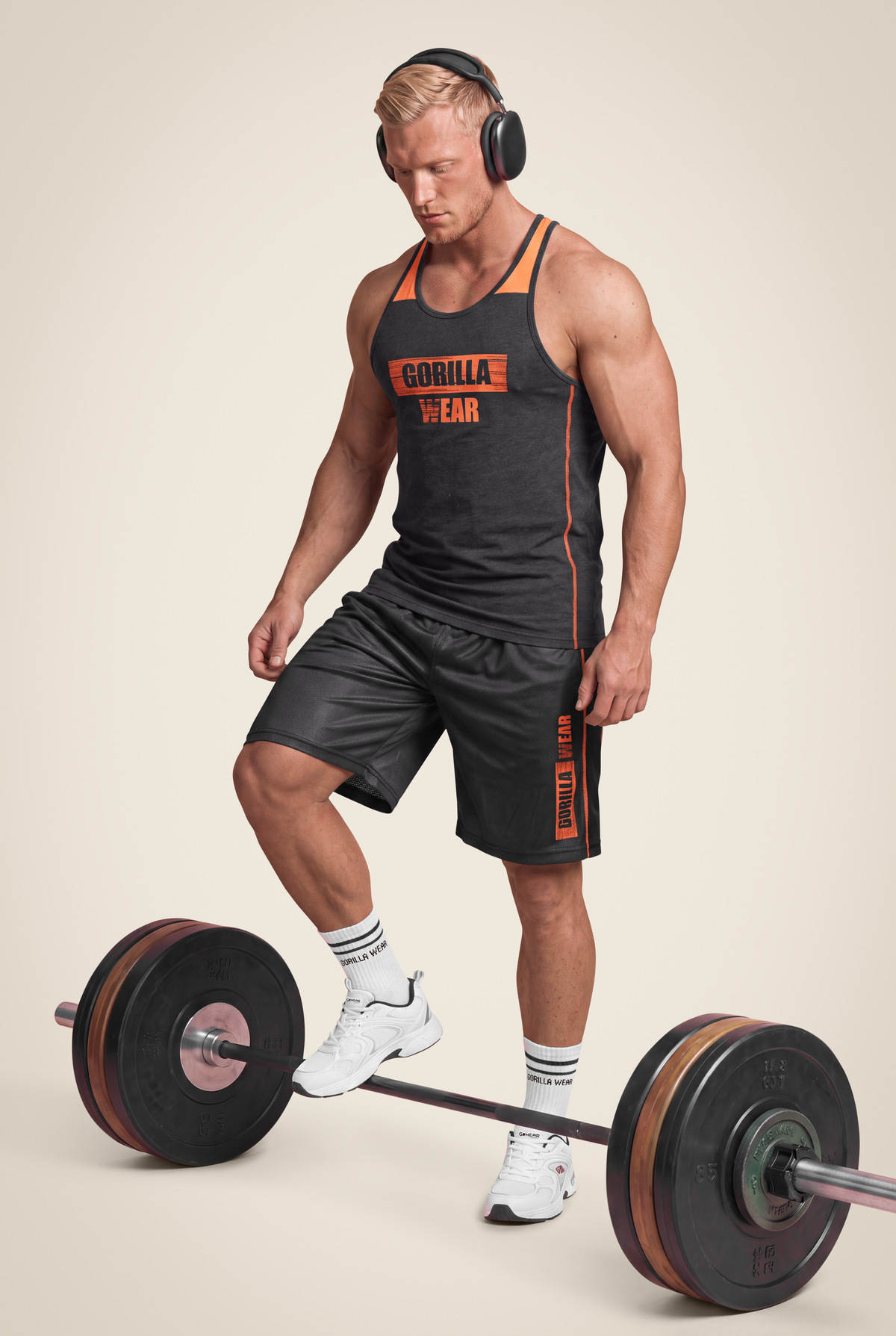 Gorilla Wear Wallace Tank Top Tank Top Gray/Orange