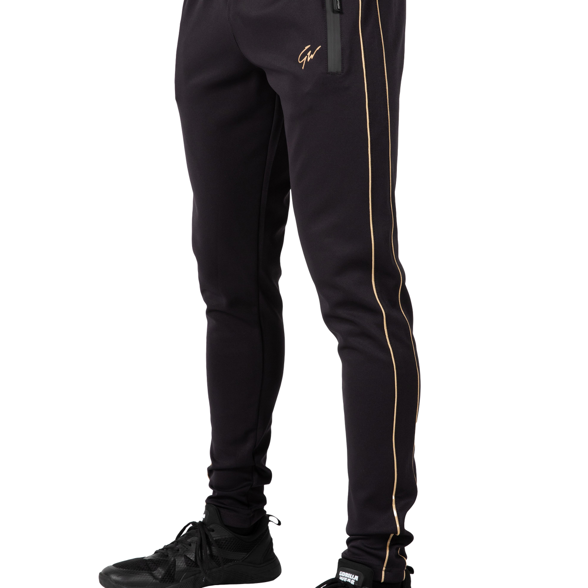 Wenden Track Pants - Black/Gold – Gorilla Wear