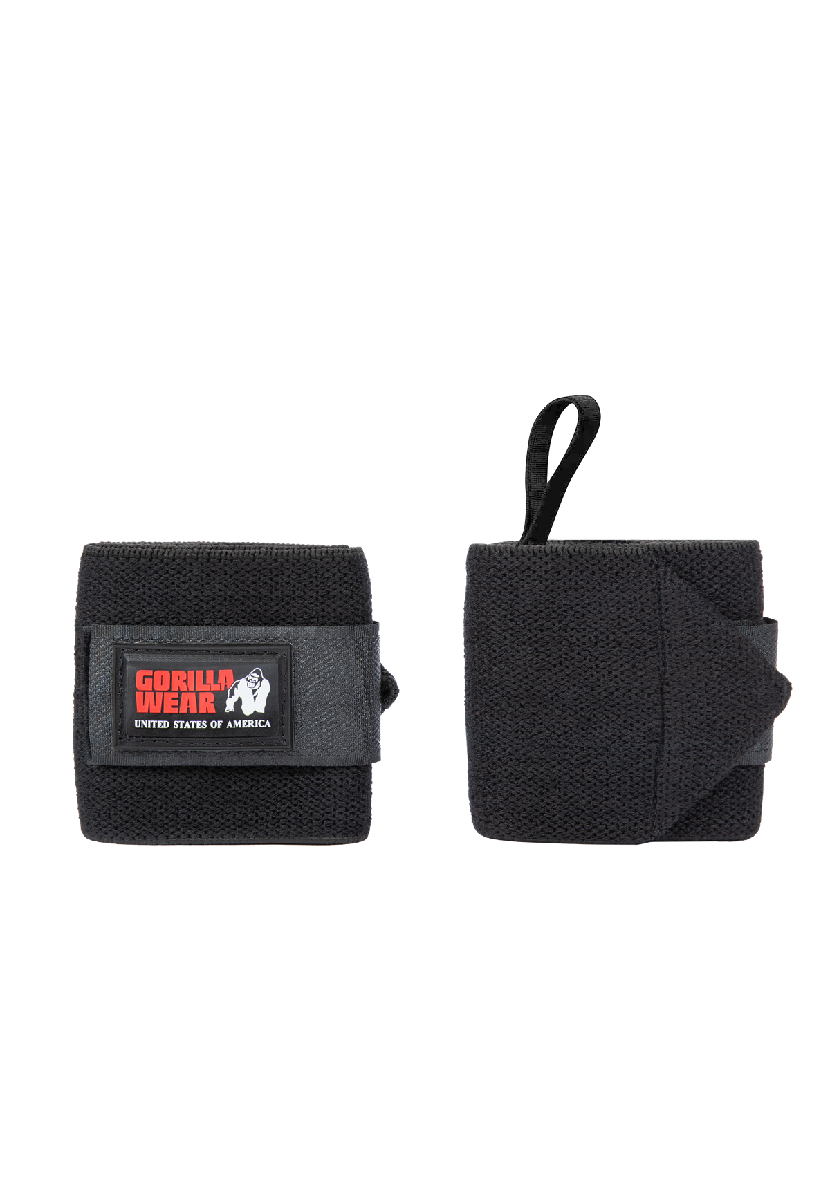 Gorilla Wear Wrist Wraps BASIC Lifting Straps & Wraps Black/Red