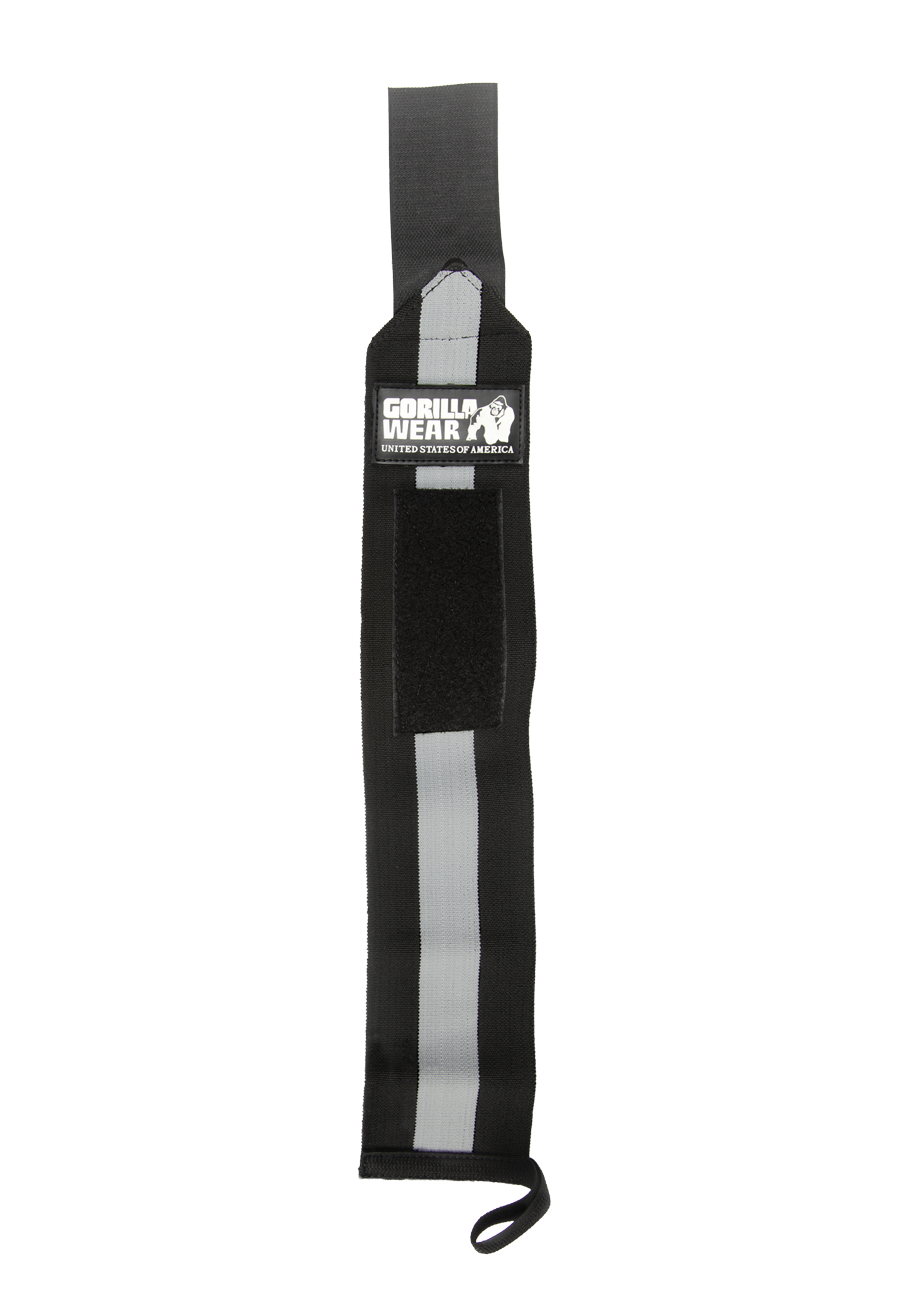 Gorilla Wear Wrist Wraps ULTRA Lifting Straps & Wraps Black/Gray